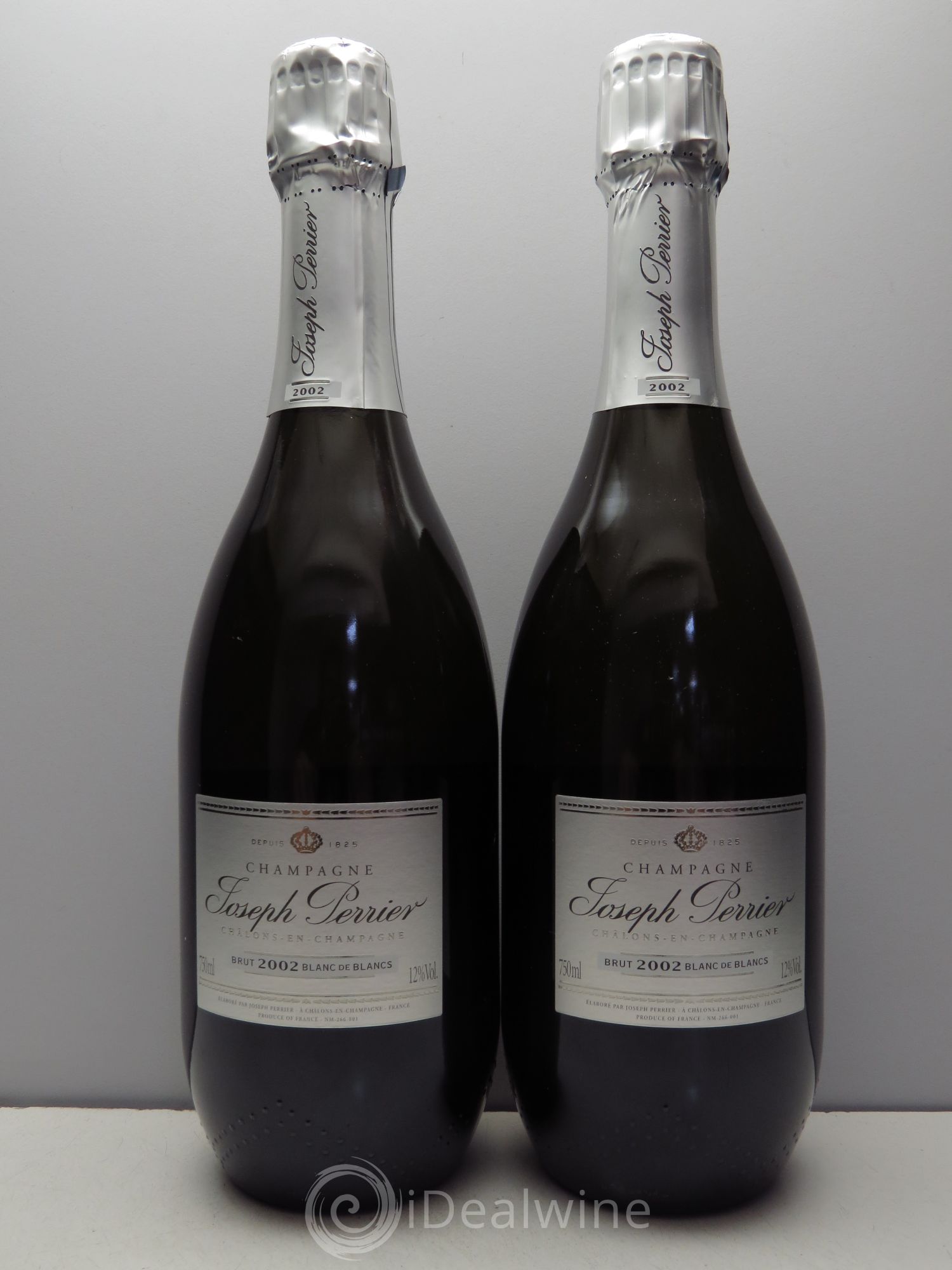 Champagne Joseph Perrier Brut Blanc de Blancs 2002 - Posten von 2 Flaschen - 0
