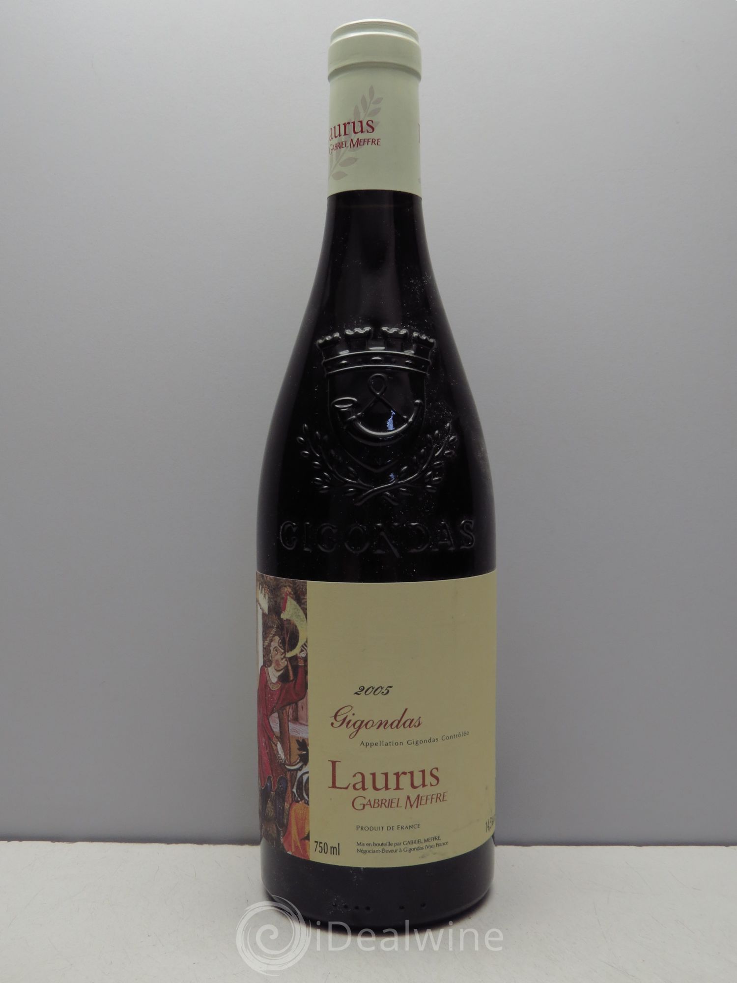 Gigondas G.Meffre Laurius (sans prix de réserve / no reserve) 2005 - Posten von 1 Flasche - 0
