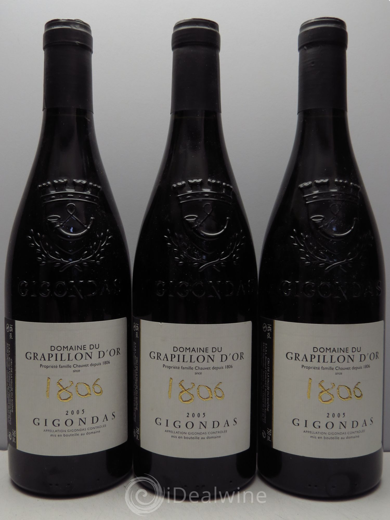Gigondas Grapillon d'Or (sans prix de réserve - no reserve) 2005 - Posten von 3 Flaschen - 0
