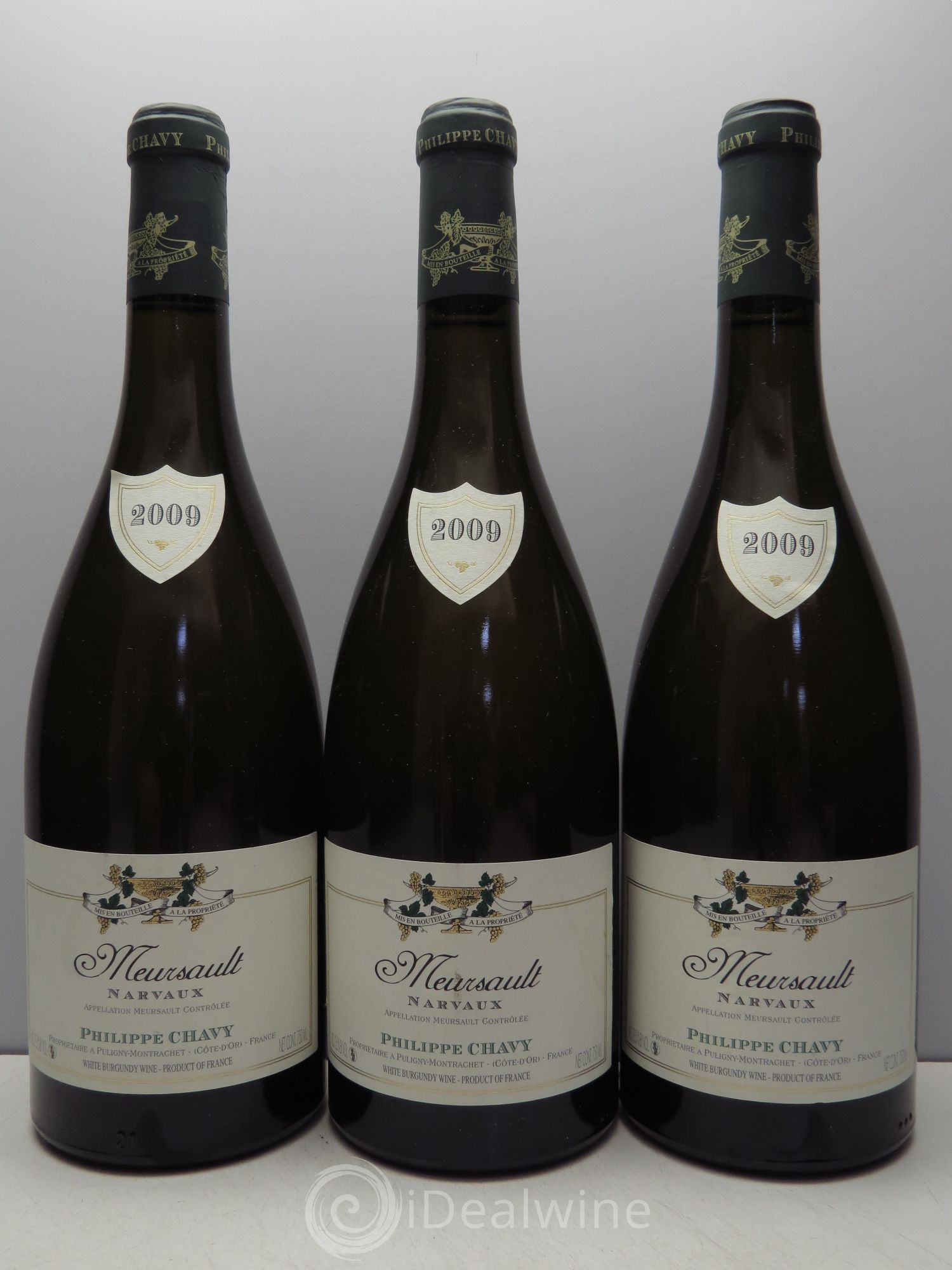 Meursault Narvaux Philippe Chavy (sans prix de réserve - no reserve) 2009 - Posten von 3 Flaschen - 0