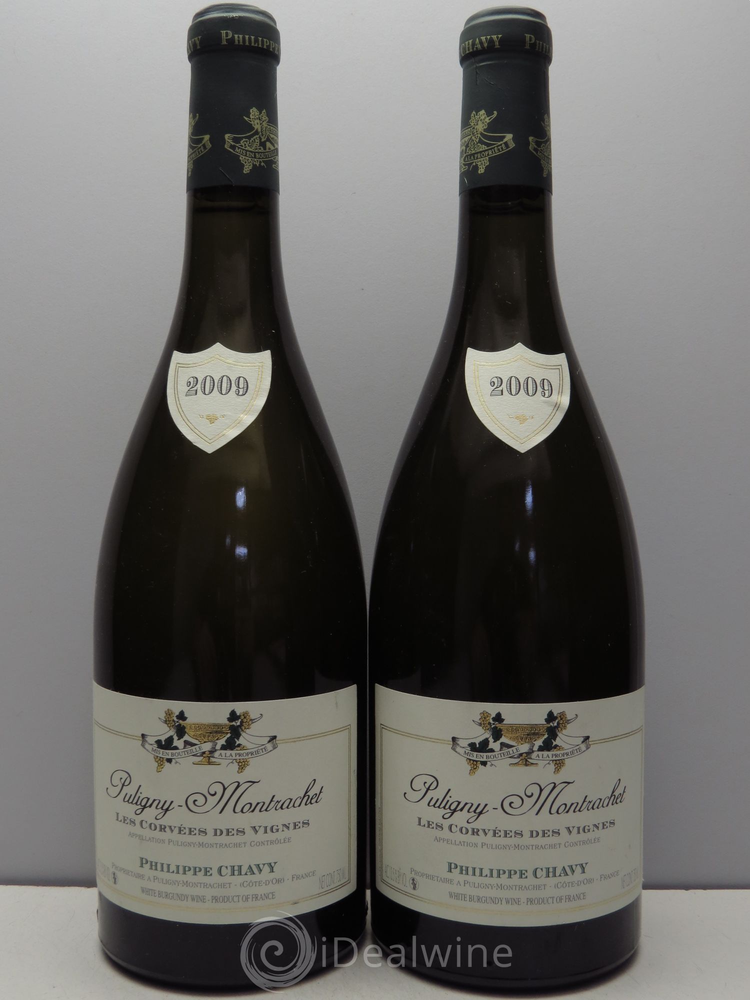 Puligny-Montrachet les Corvées des Vignes Philippe Chavy 2009 - Posten von 2 Flaschen - 0