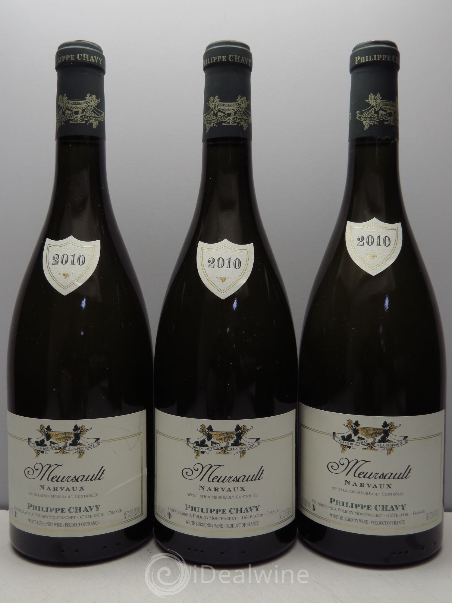 Meursault 1er Cru Philippe Chavy 2010 - Lot de 3 bouteilles - 0