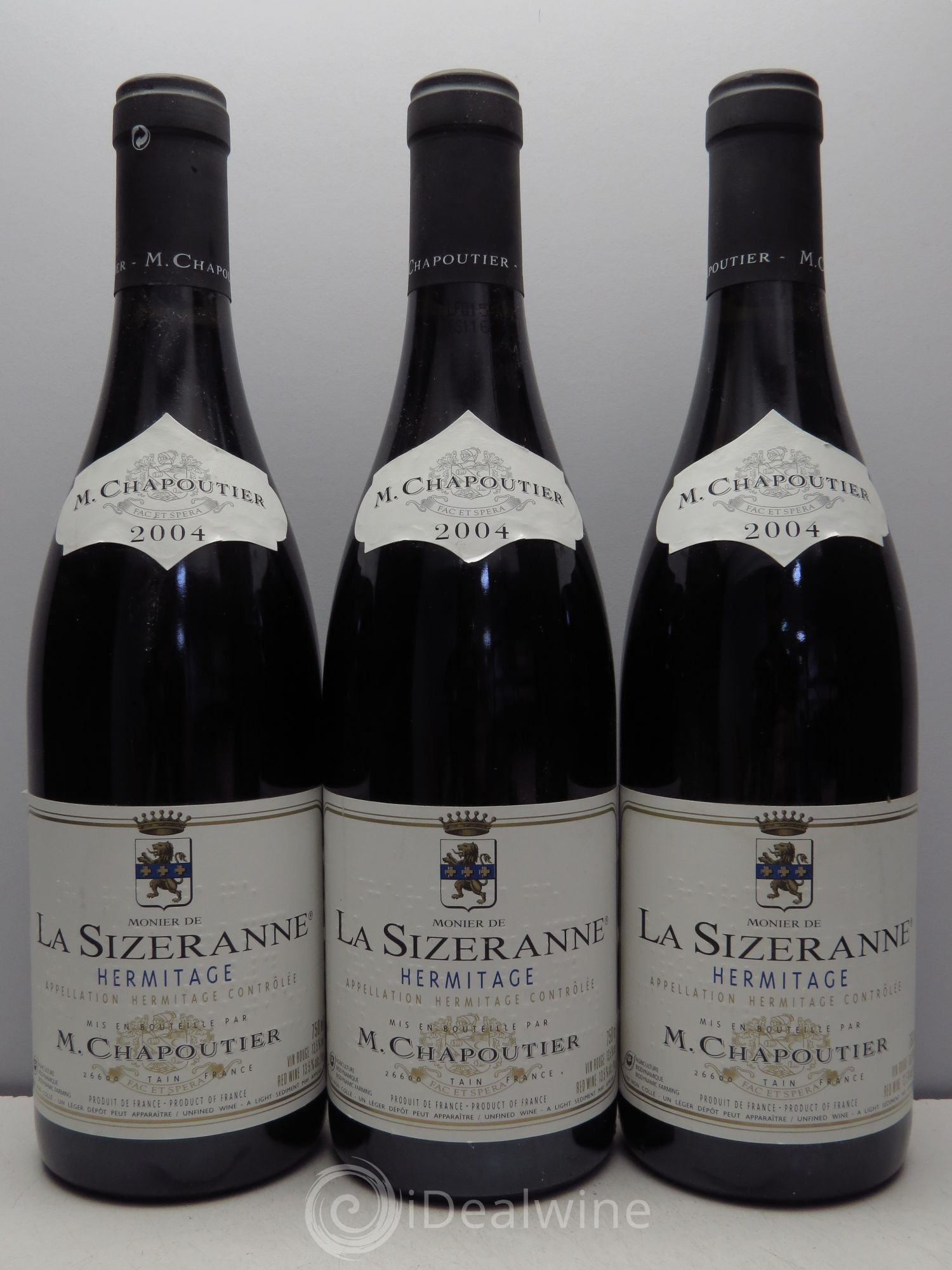 Hermitage Monier de La Sizeranne Chapoutier null 2004 - Lot of 3 bottles - 0