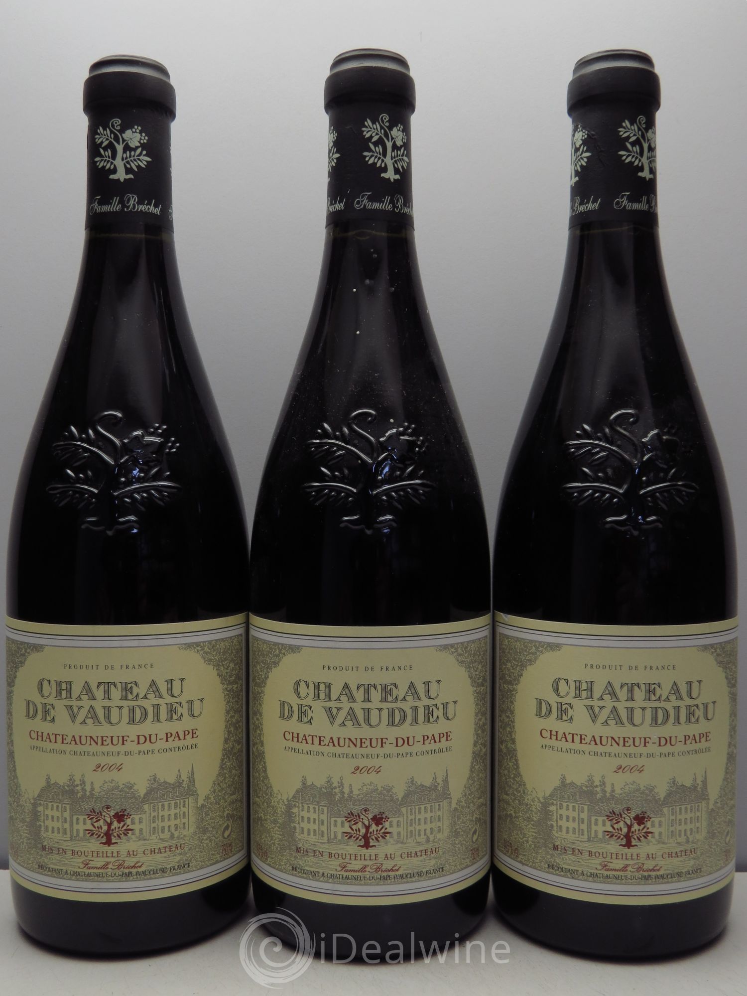 Châteauneuf-du-Pape Château de Vaudieu (sans prix de réserve - no reserve) 2004 - Posten von 3 Flaschen - 0
