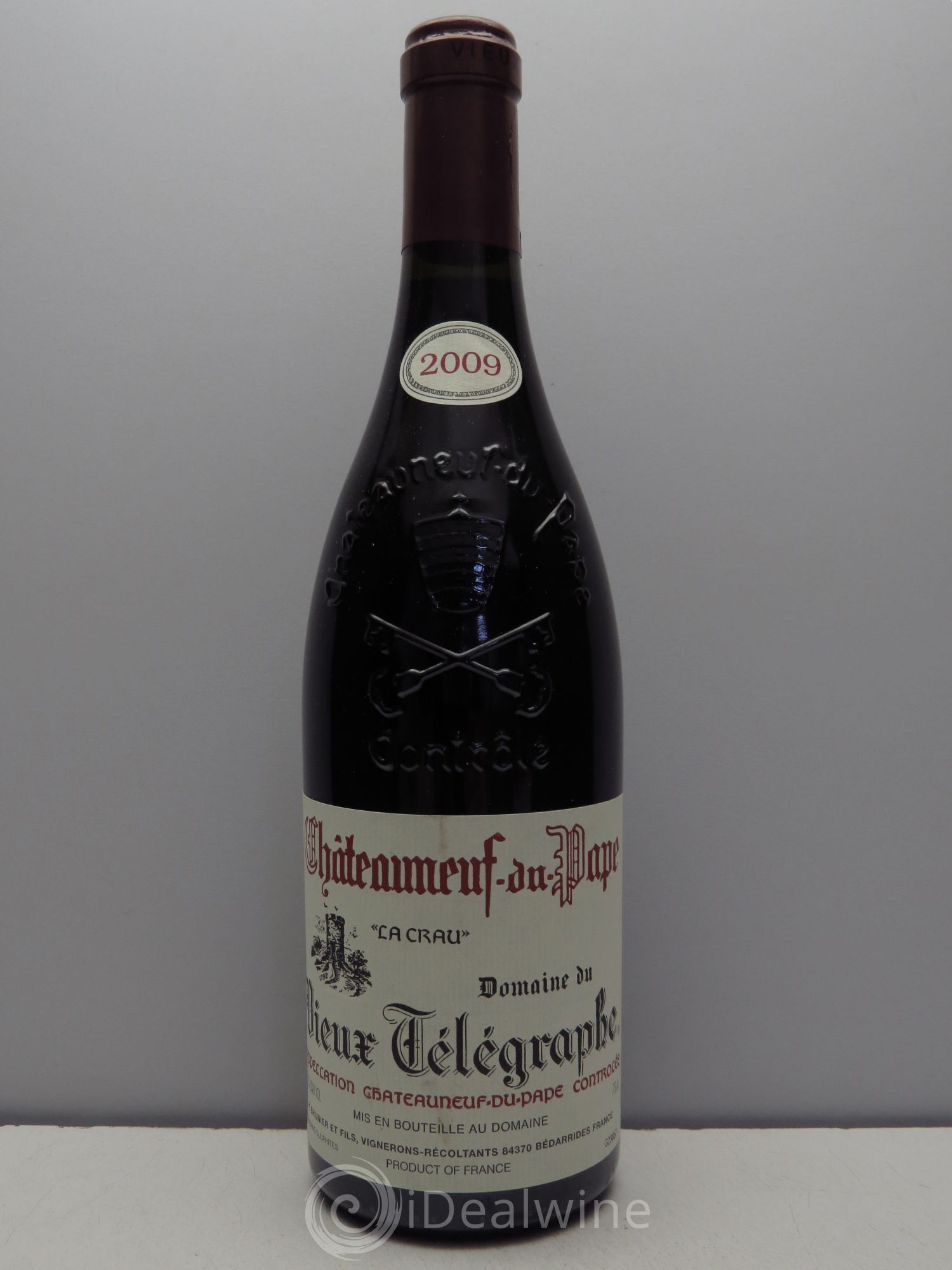 Châteauneuf-du-Pape Vieux Télégraphe (Domaine du) Vignobles Brunier (sans prix de réserve / no reserve) 2009 - Posten von 1 Flasche - 0