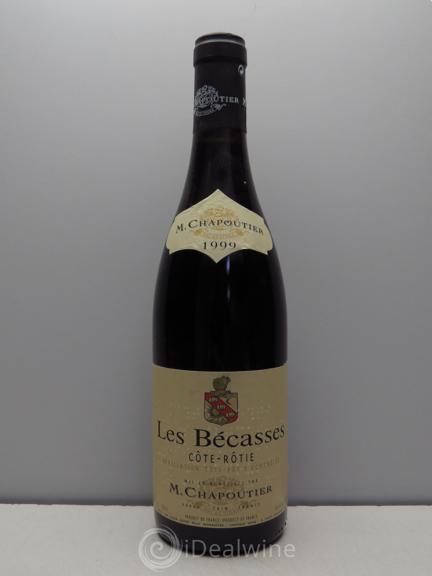Côte-Rôtie Chapoutier les Bécasses (sans prix de réserve / no reserve) 1999 - Posten von 1 Flasche - 0