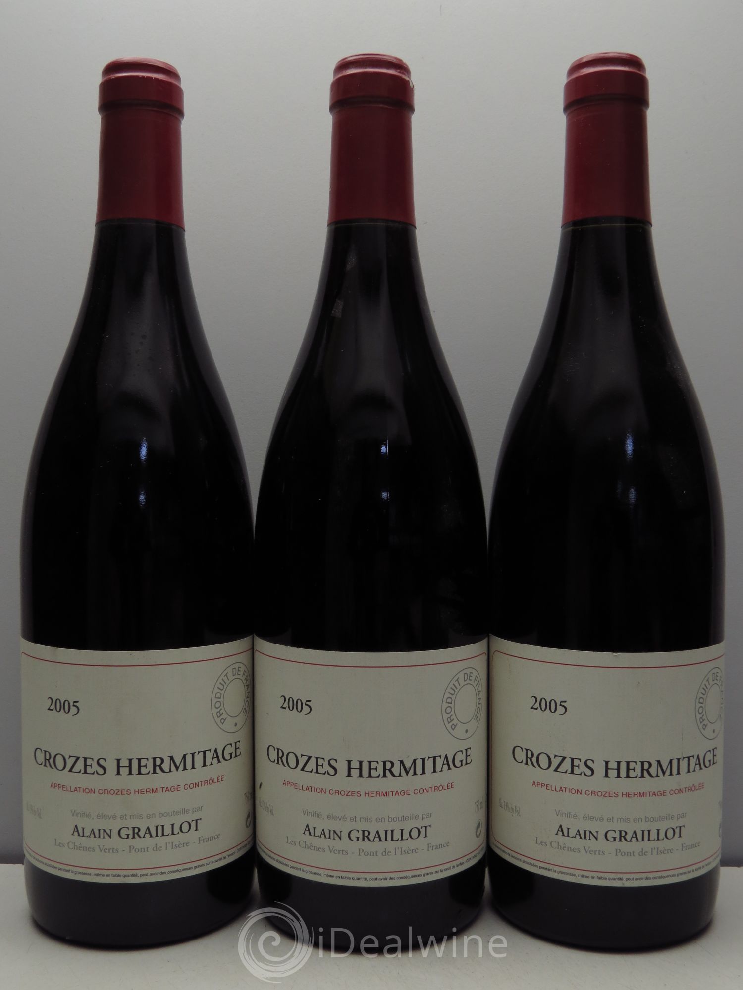 Crozes-Hermitage Domaine Graillot 2005 - Lot de 3 bouteilles - 0
