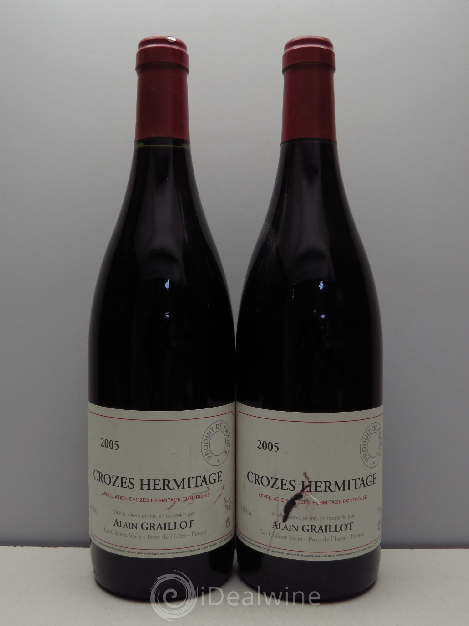 Crozes-Hermitage Domaine Graillot (sans prix de réserve / no reserve) 2005 - Lotto di 2 bottiglie - 0