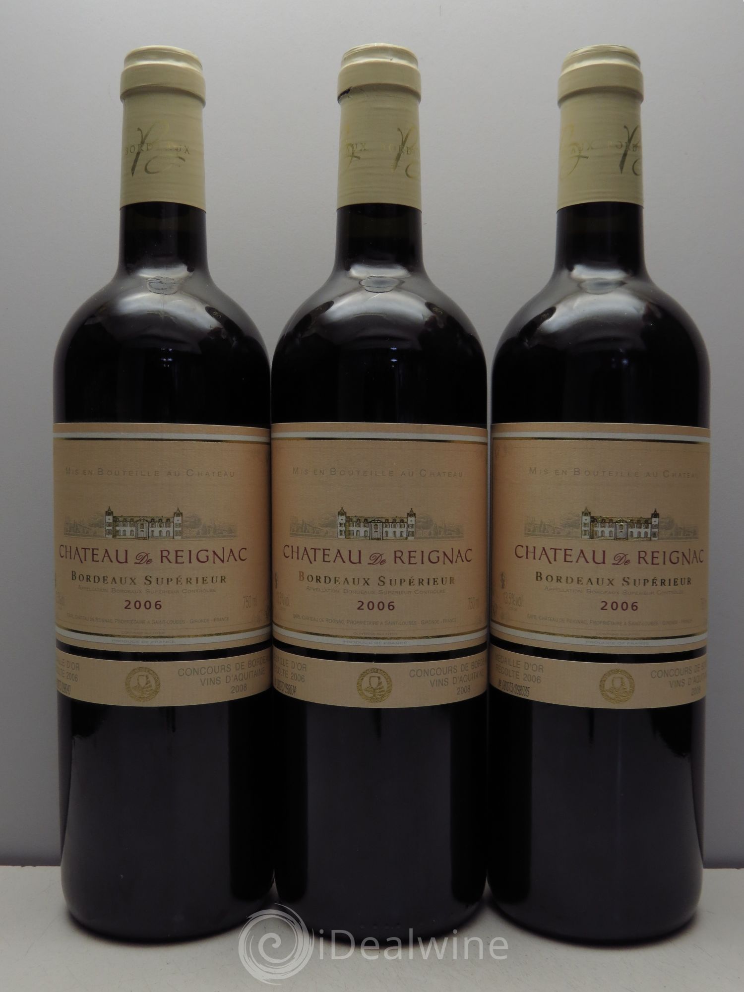 Château de Reignac Second Vin (sans prix de réserve / no reserve) 2006 - Posten von 3 Flaschen - 0