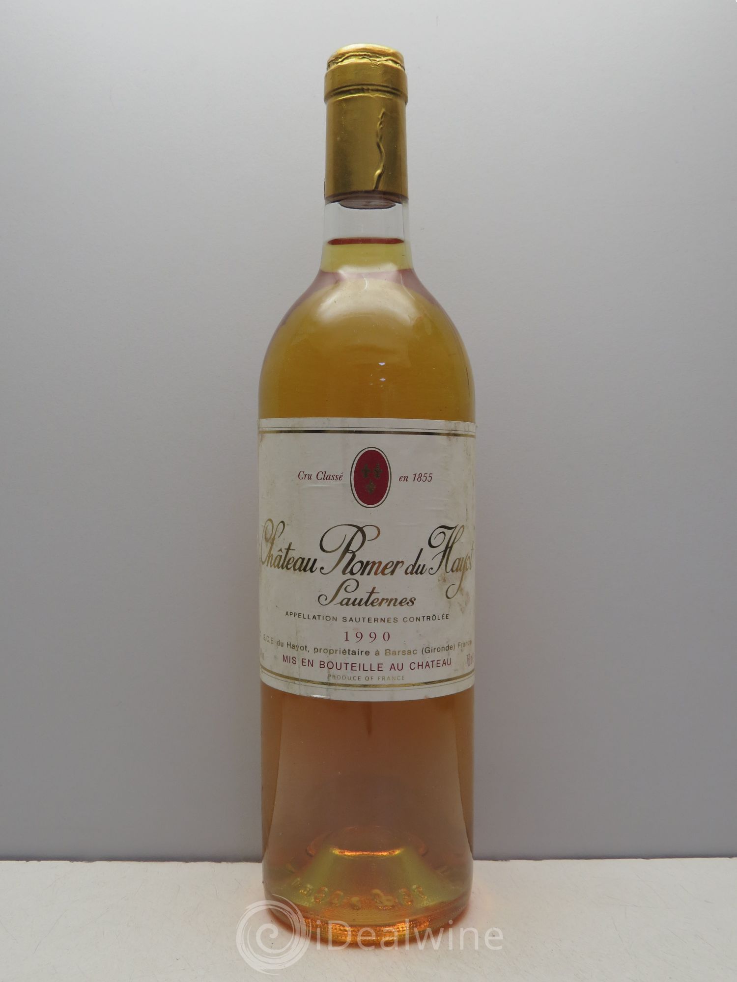 Château Romer du Hayot 2ème Grand Cru Classé (sans prix de réserve - no reserve) 1990 - Posten von 1 Flasche - 0