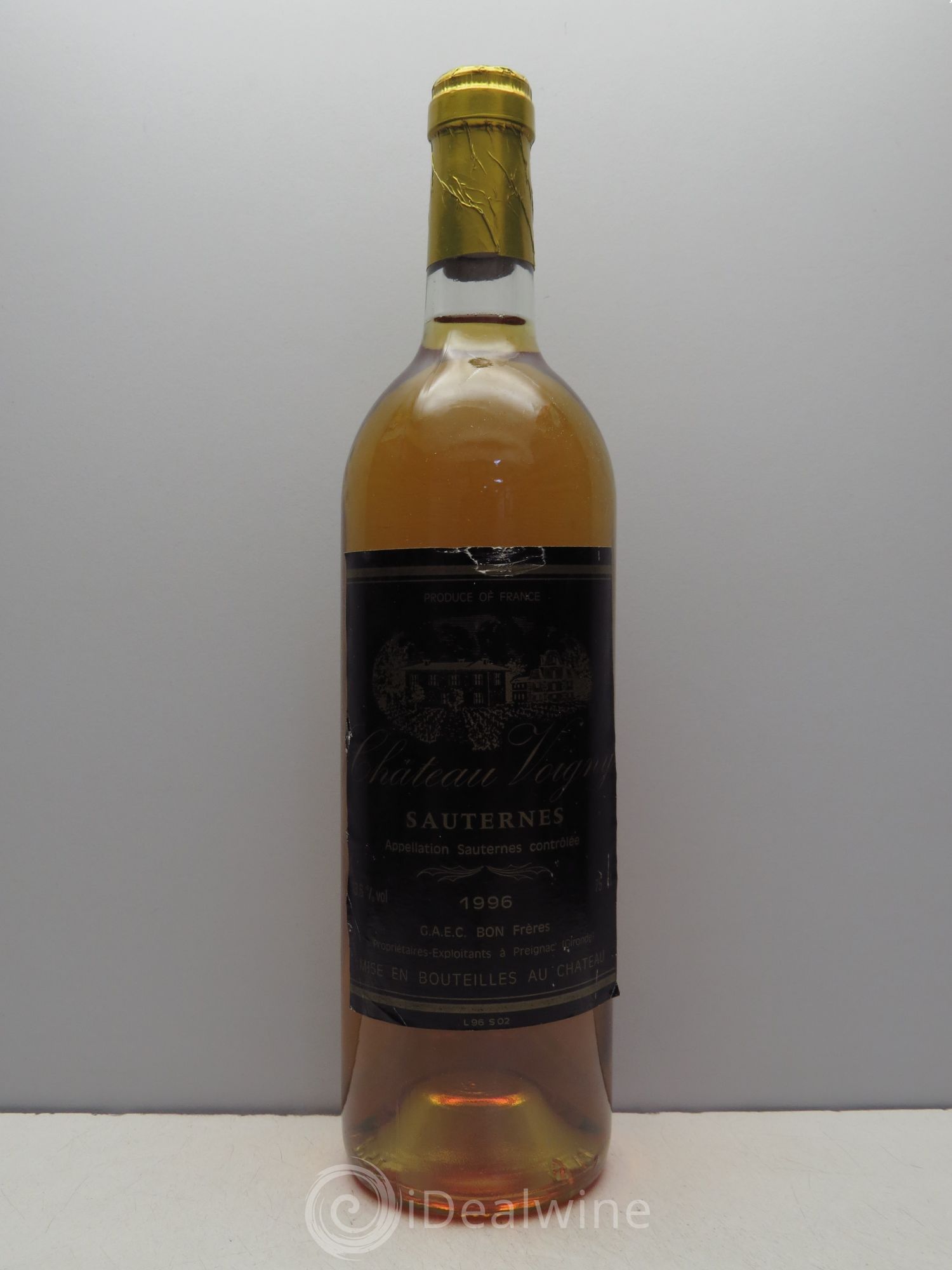 Sauternes Château Voigny (sans prix de réserve / no reserve) 1996 - Posten von 1 Flasche - 0