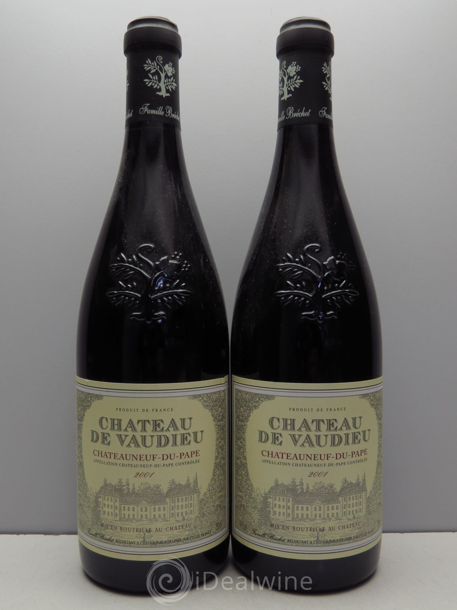 Châteauneuf-du-Pape Château de Vaudieu (sans prix de réserve / no reserve) 2001 - Posten von 2 Flaschen - 0