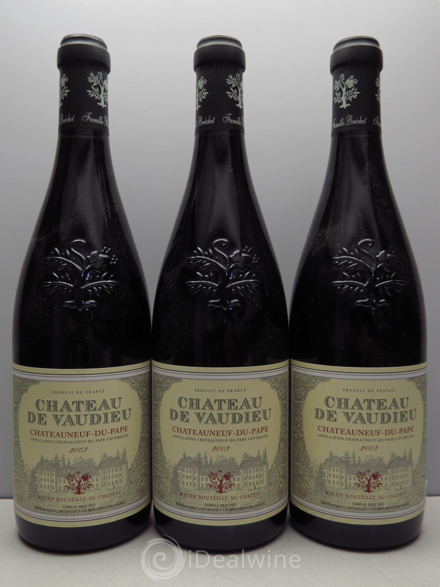 Châteauneuf-du-Pape Château de Vaudieu (sans prix de réserve - no reserve) 2003 - Posten von 3 Flaschen - 0