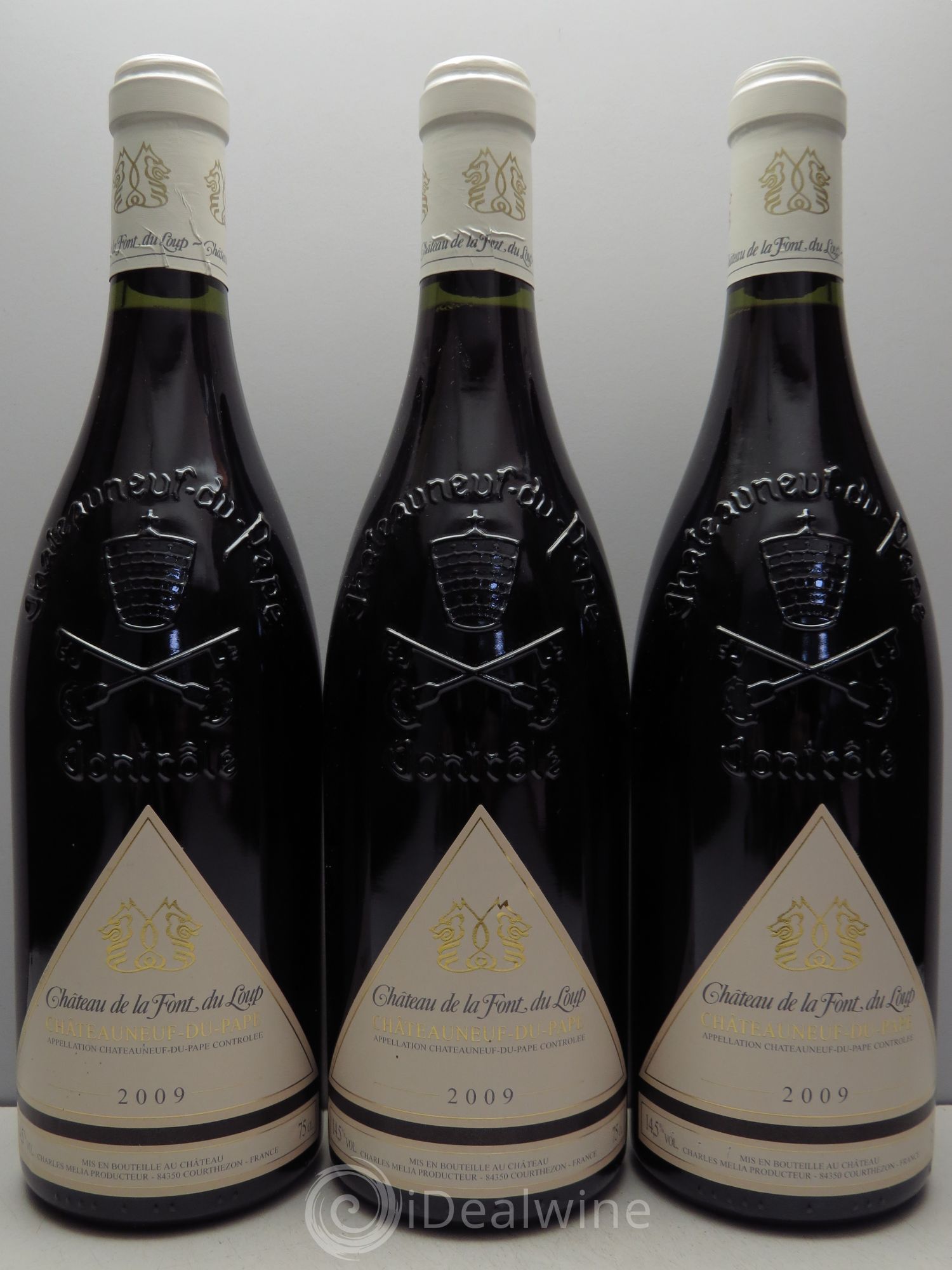 Châteauneuf-du-Pape (sans prix de réserve - no reserve) 2009 - Posten von 3 Flaschen - 0
