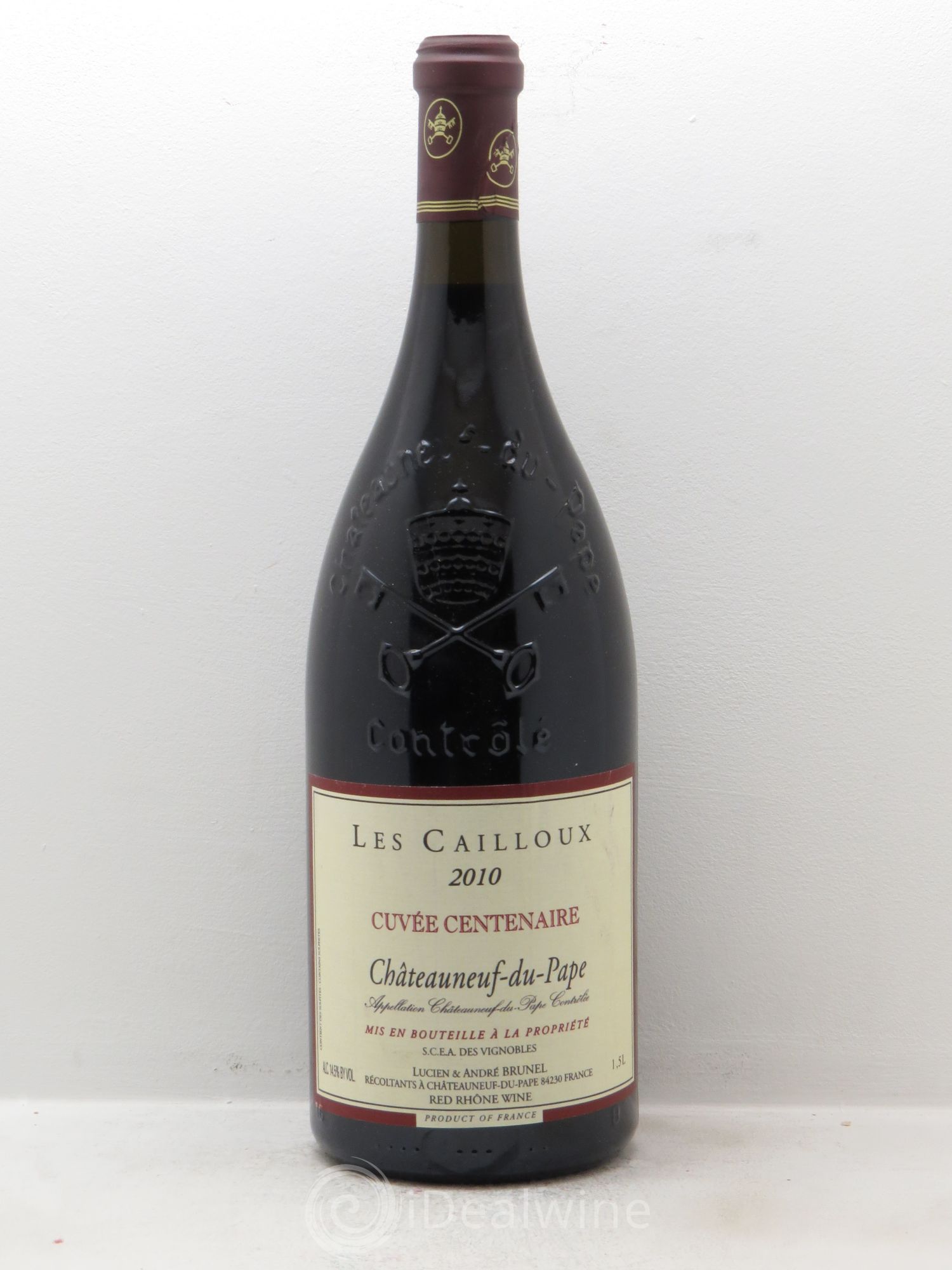 Châteauneuf-du-Pape Les Cailloux Cuvée Centenaire André Brunel 2010 - Lot de 1 magnum - 0
