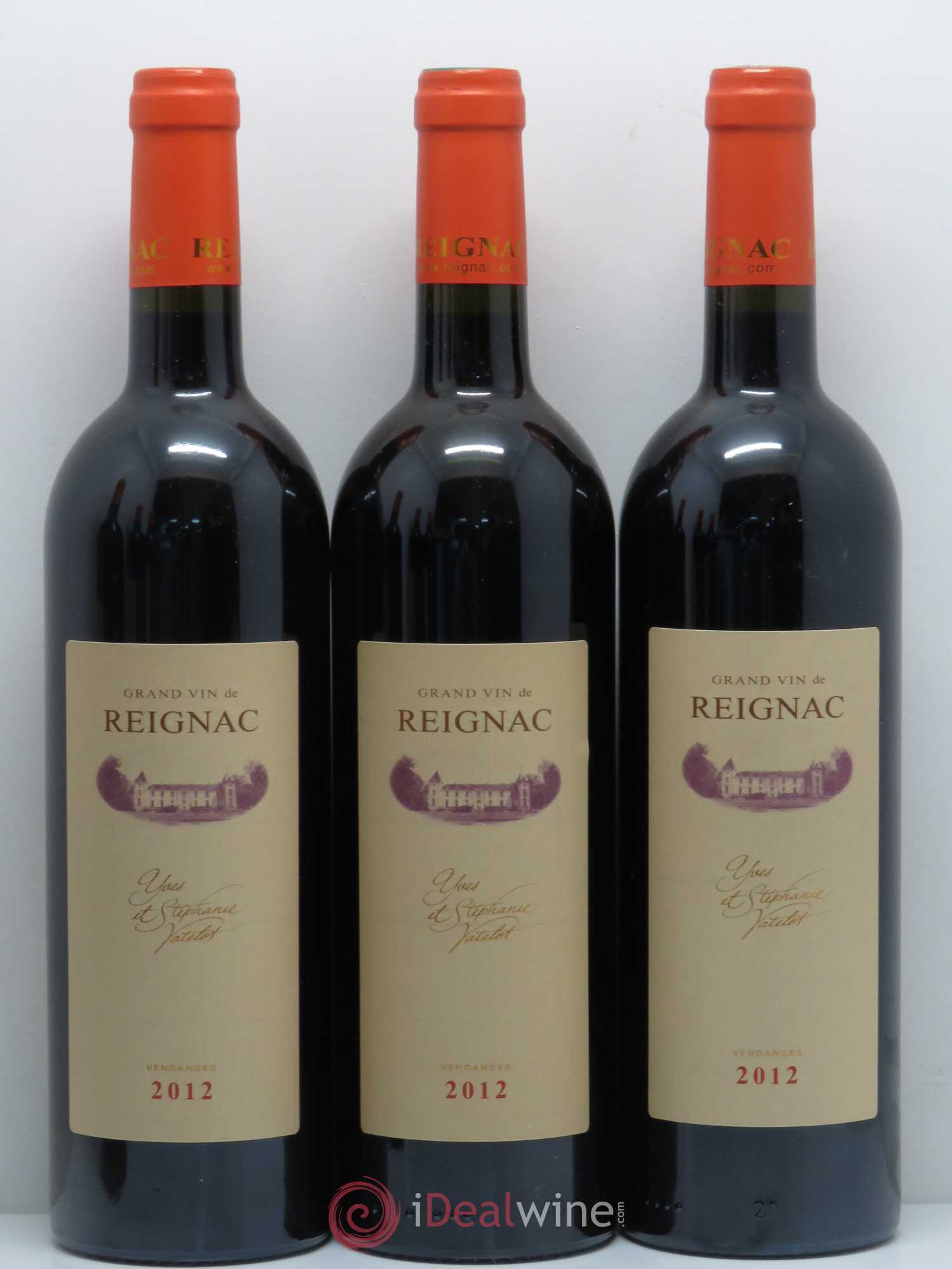 Grand vin de Reignac 2012 - Lot de 6 bouteilles - 1