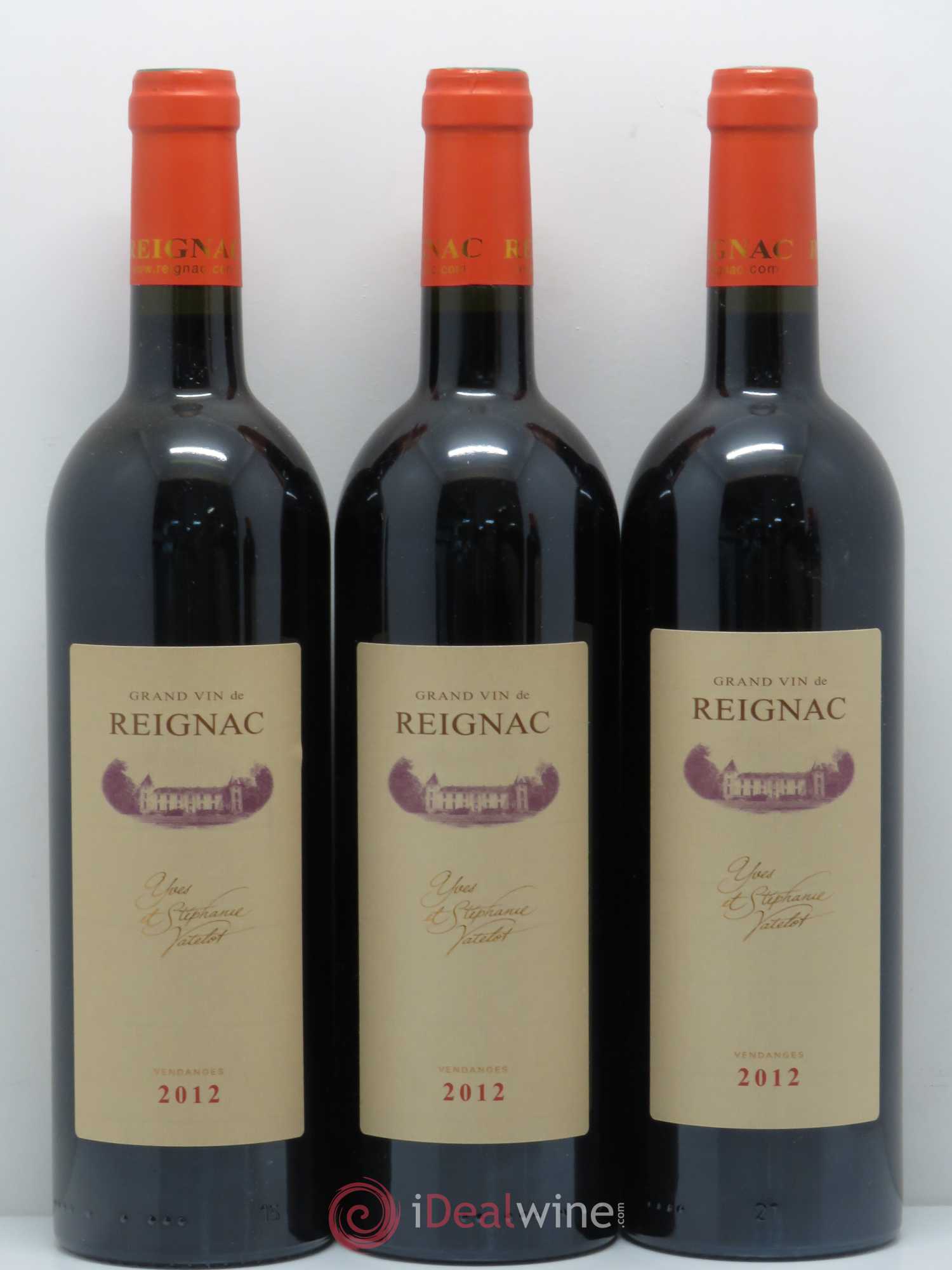 Grand vin de Reignac 2012 - Lot de 6 bouteilles - 1