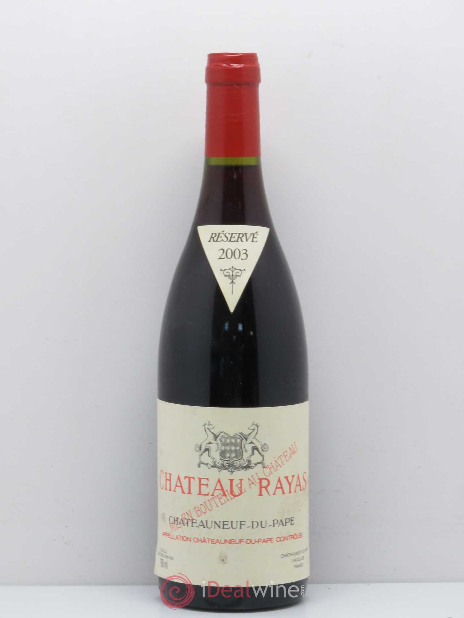 Châteauneuf-du-Pape Château Rayas Emmanuel Reynaud 2003 - Lot de 1 bouteille - 0