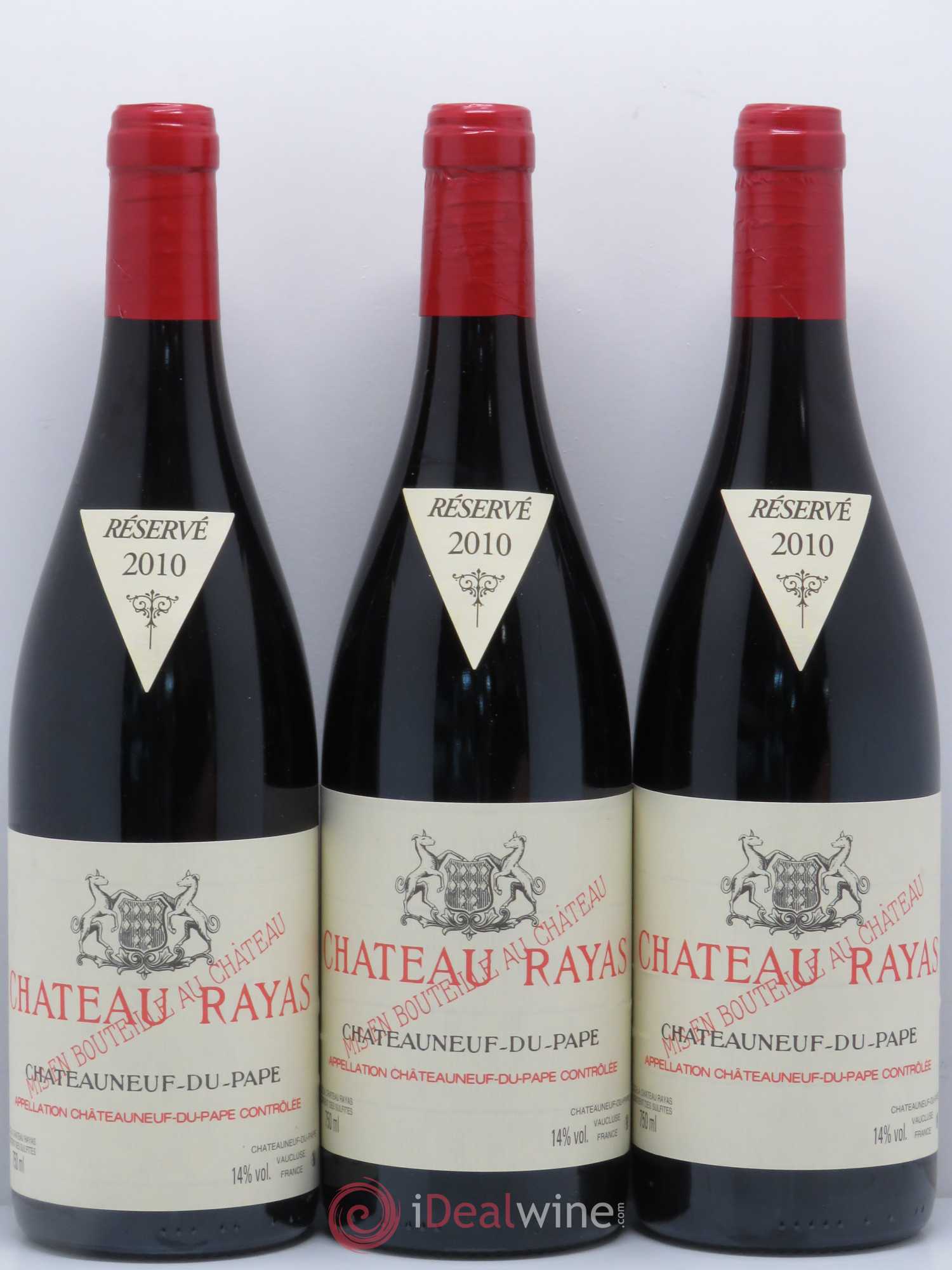 Châteauneuf-du-Pape Château Rayas Emmanuel Reynaud 2010 - Lot de 3 bouteilles - 0