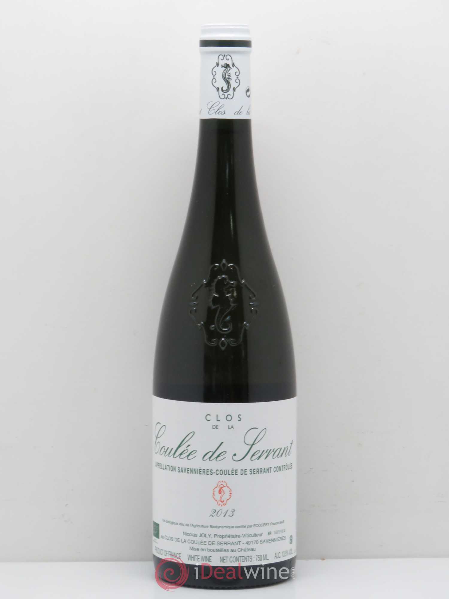 Savennières Clos de la Coulée de Serrant Vignobles de la Coulée de Serrant - Nicolas Joly 2013 - Lot de 1 bouteille - 0
