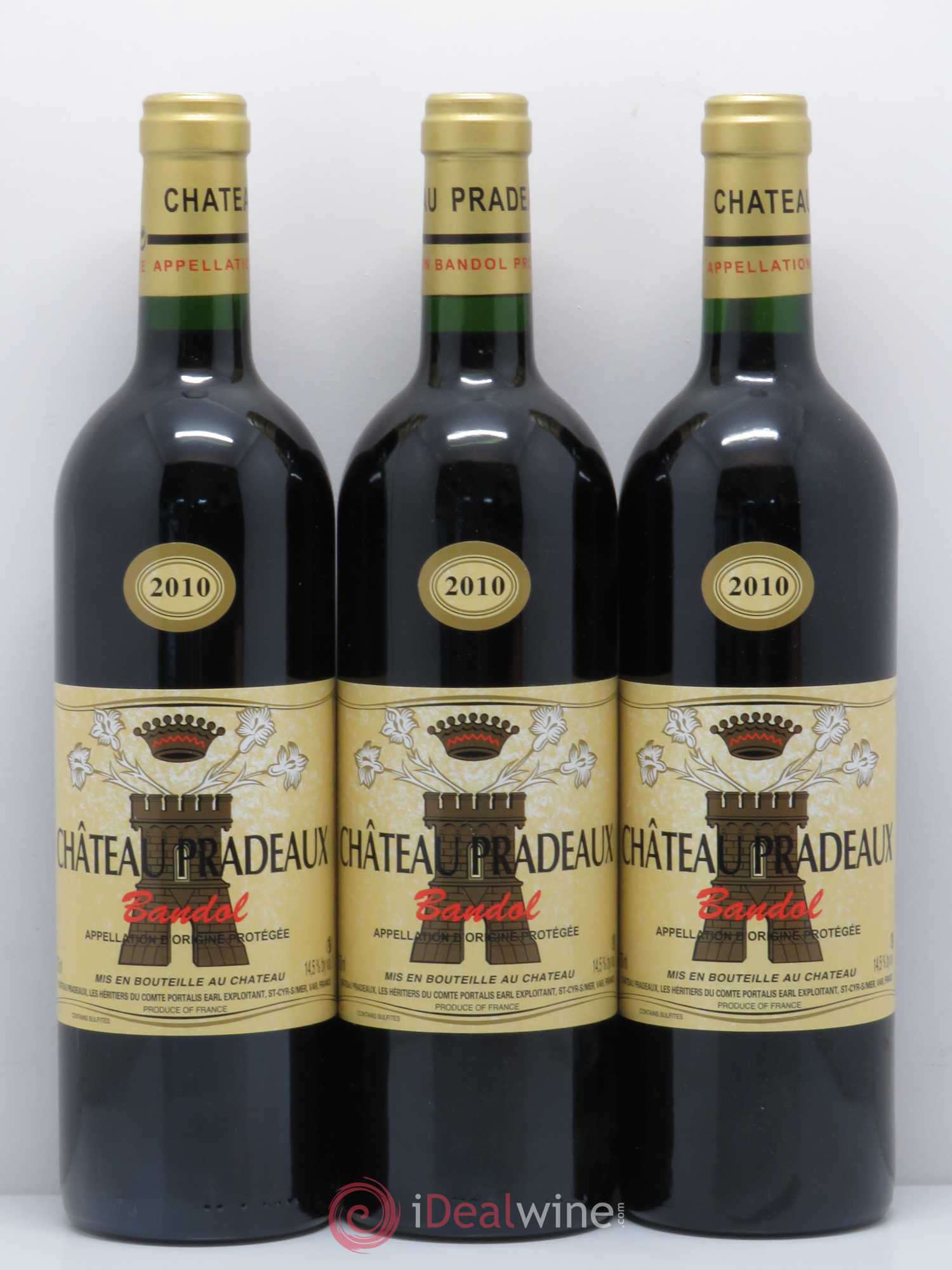 Bandol Château Pradeaux Famille Portalis 2010 - Lot de 6 bouteilles - 2