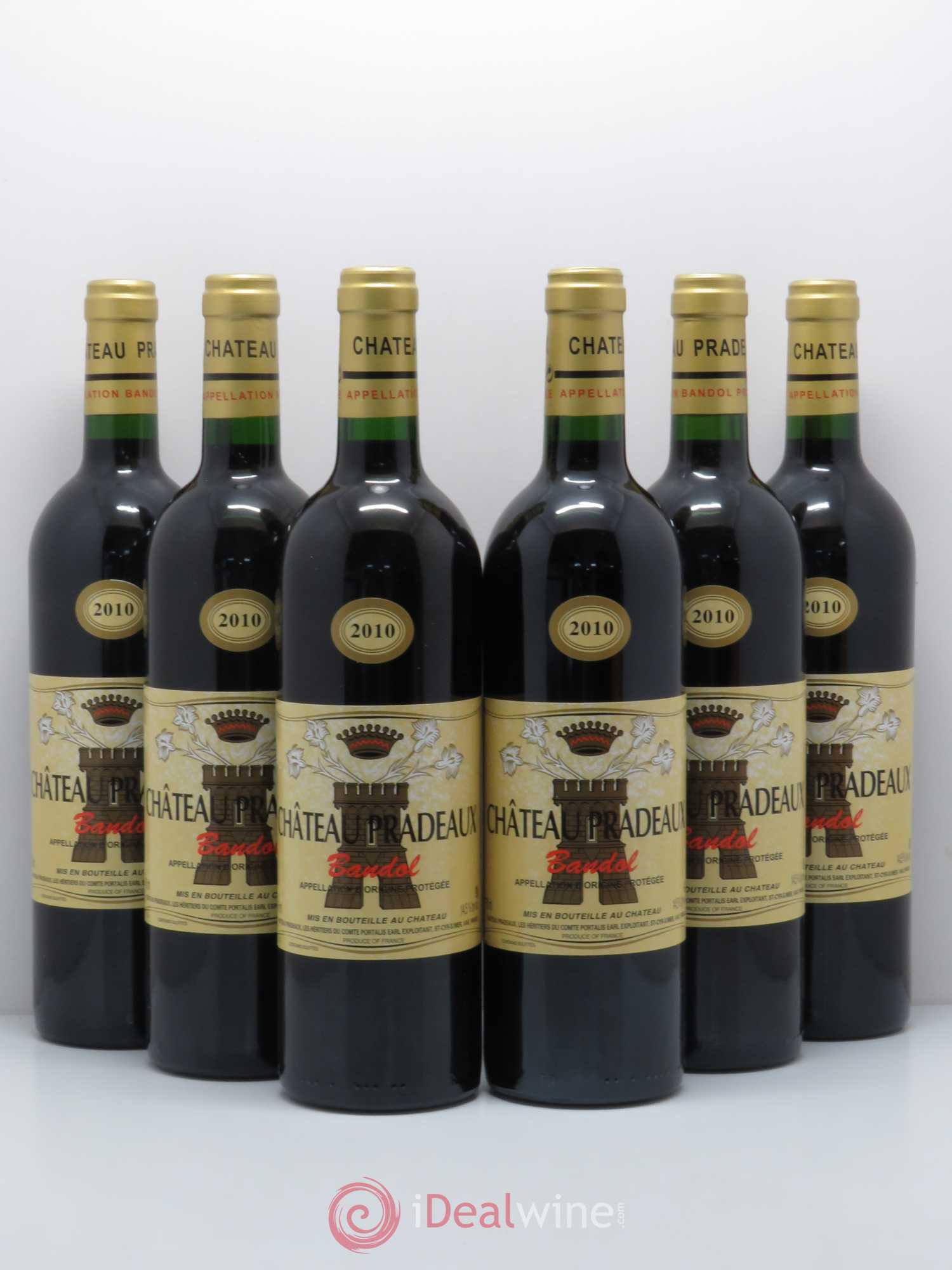 Bandol Château Pradeaux Famille Portalis 2010 - Lot de 6 bouteilles - 0