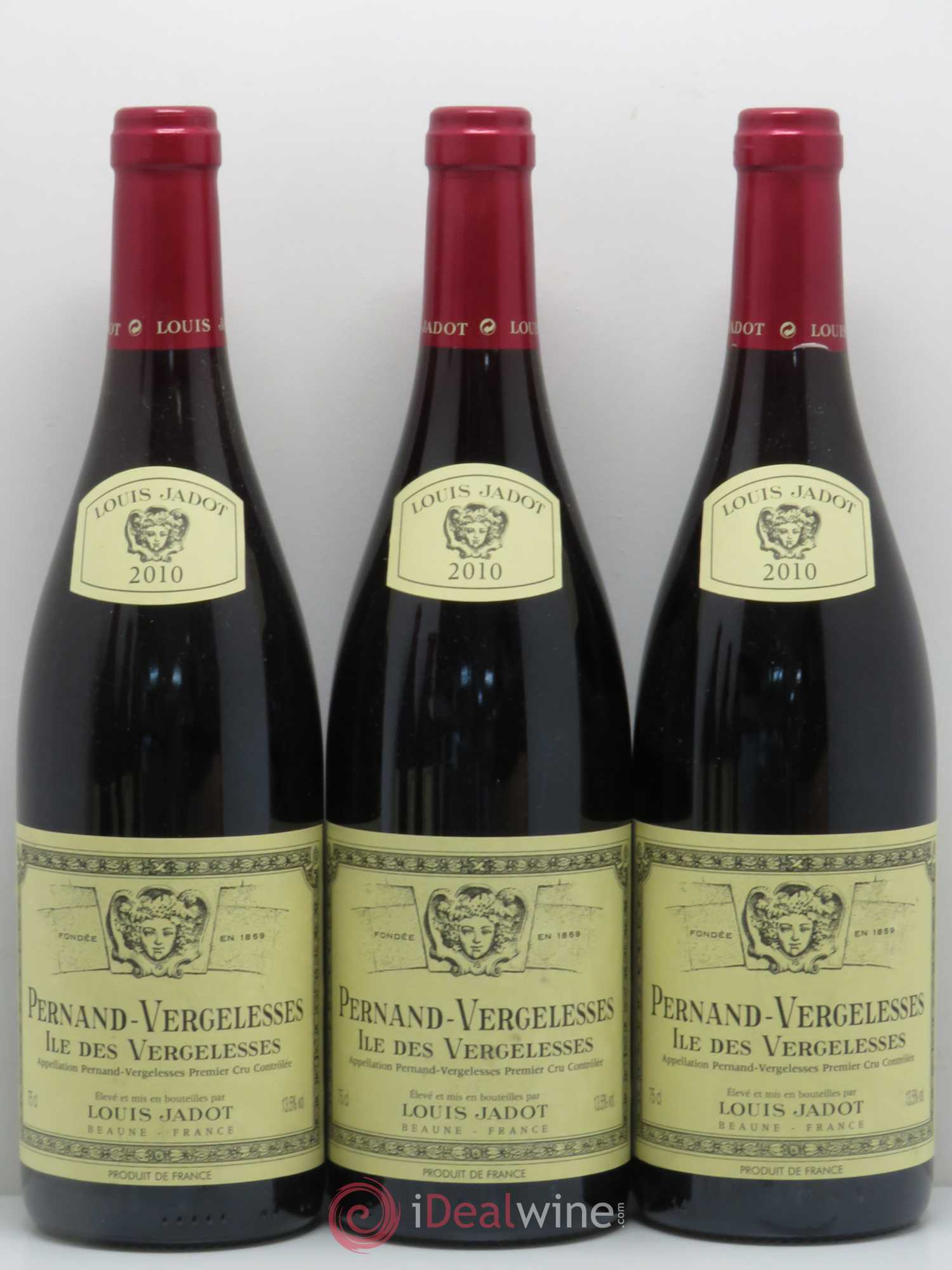 Pernand-Vergelesses 1er Cru Ile des Vergelesses - Louis Jadot 2010 - Posten von 6 Flaschen - 1