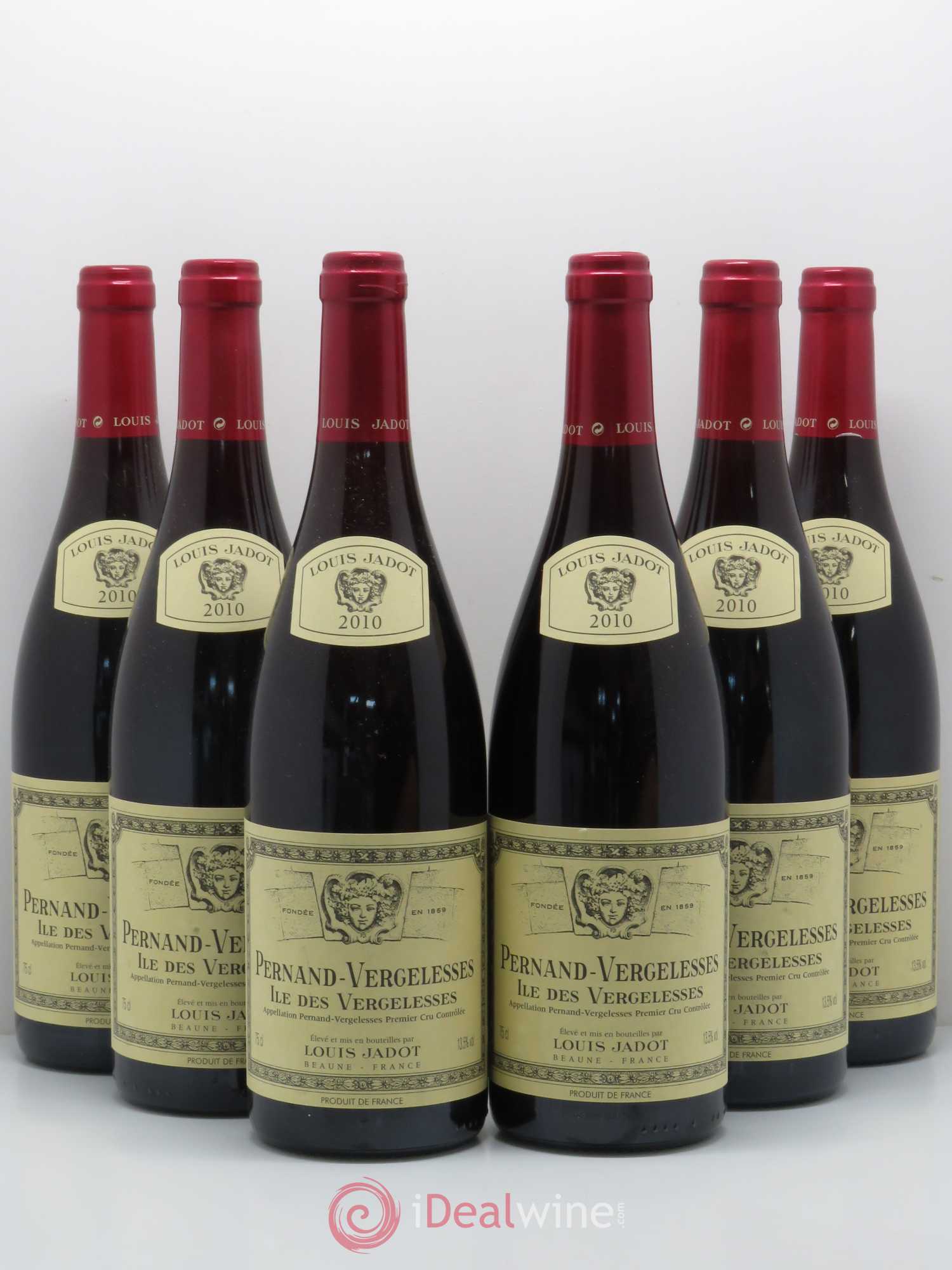 Pernand-Vergelesses 1er Cru Ile des Vergelesses - Louis Jadot 2010 - Posten von 6 Flaschen - 0
