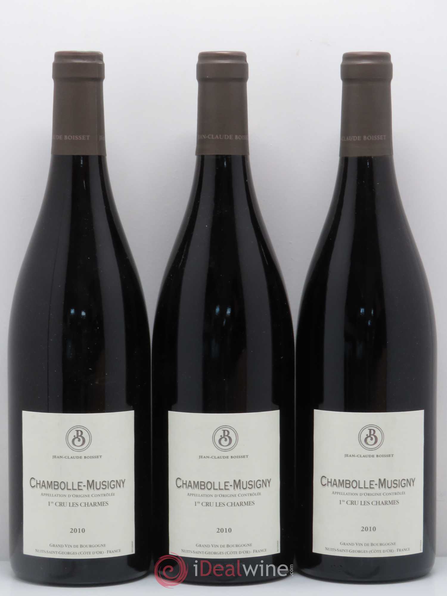 Chambolle-Musigny 1er Cru Jean Claude Boisset Les Charmes 2010 - Posten von 3 Flaschen - 0
