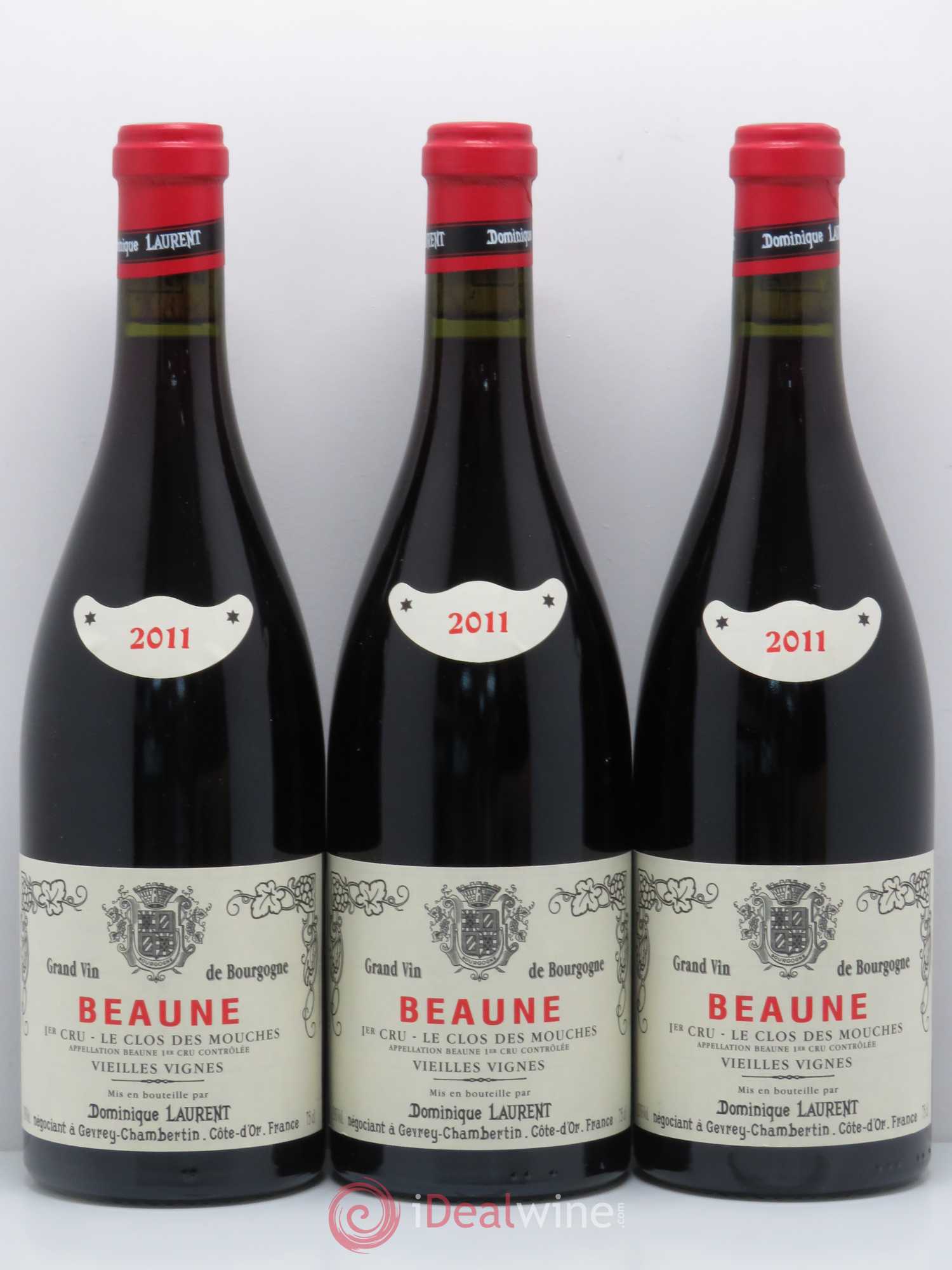 Beaune 1er Cru Dominique Laurent Clos Des Mouches Vieilles Vignes 2011 - Posten von 3 Flaschen - 0
