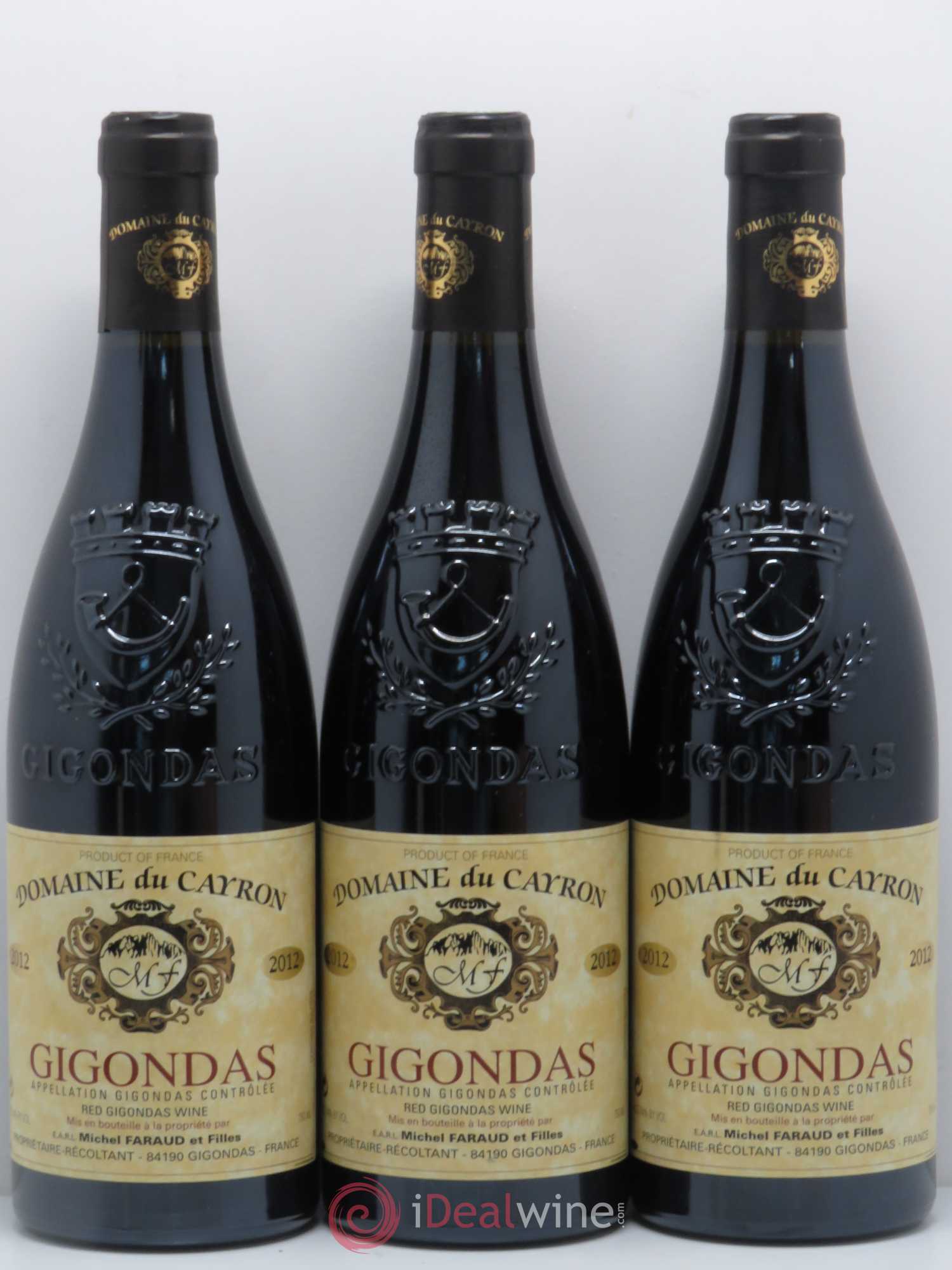 Gigondas Domaine Du Cayron 2012 - Lot de 6 bouteilles - 1