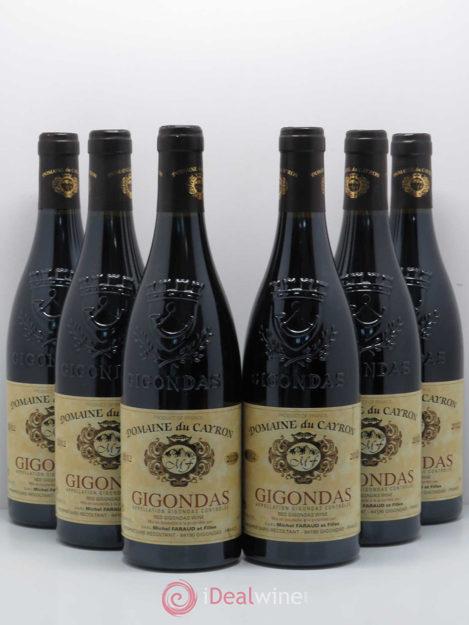 Gigondas Domaine Du Cayron 2012 - Lot de 6 bouteilles - 0