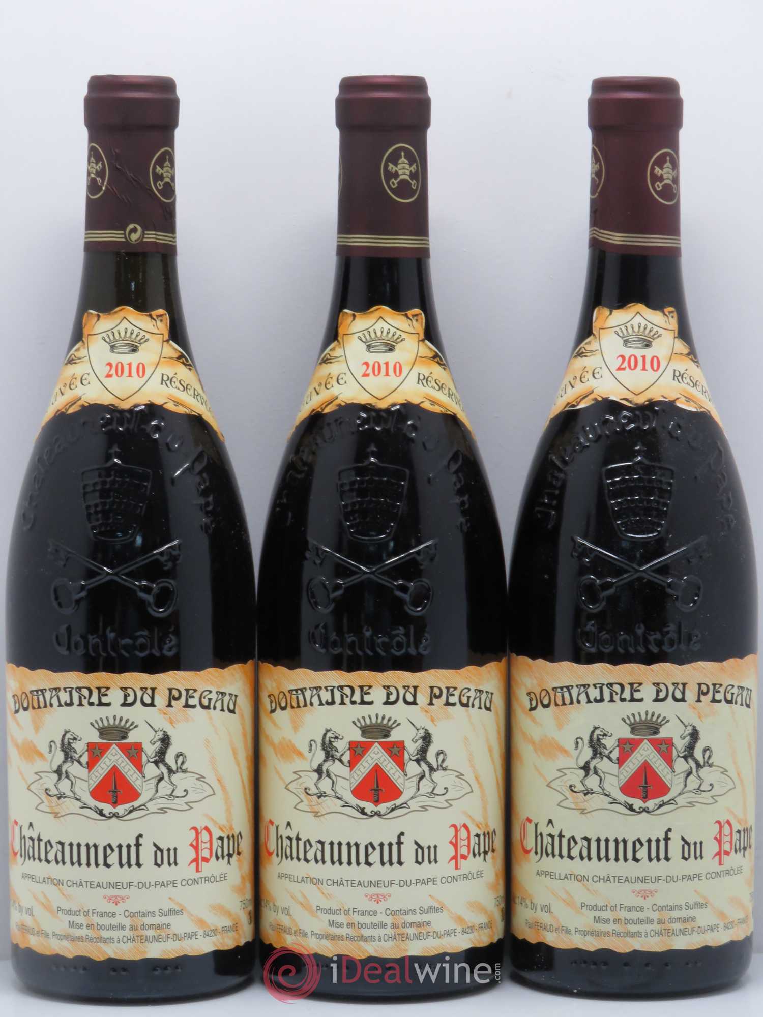 Châteauneuf-du-Pape Domaine du Pégau Cuvée Réservée Paul et Laurence Féraud 2010 - Lot de 6 bouteilles - 1