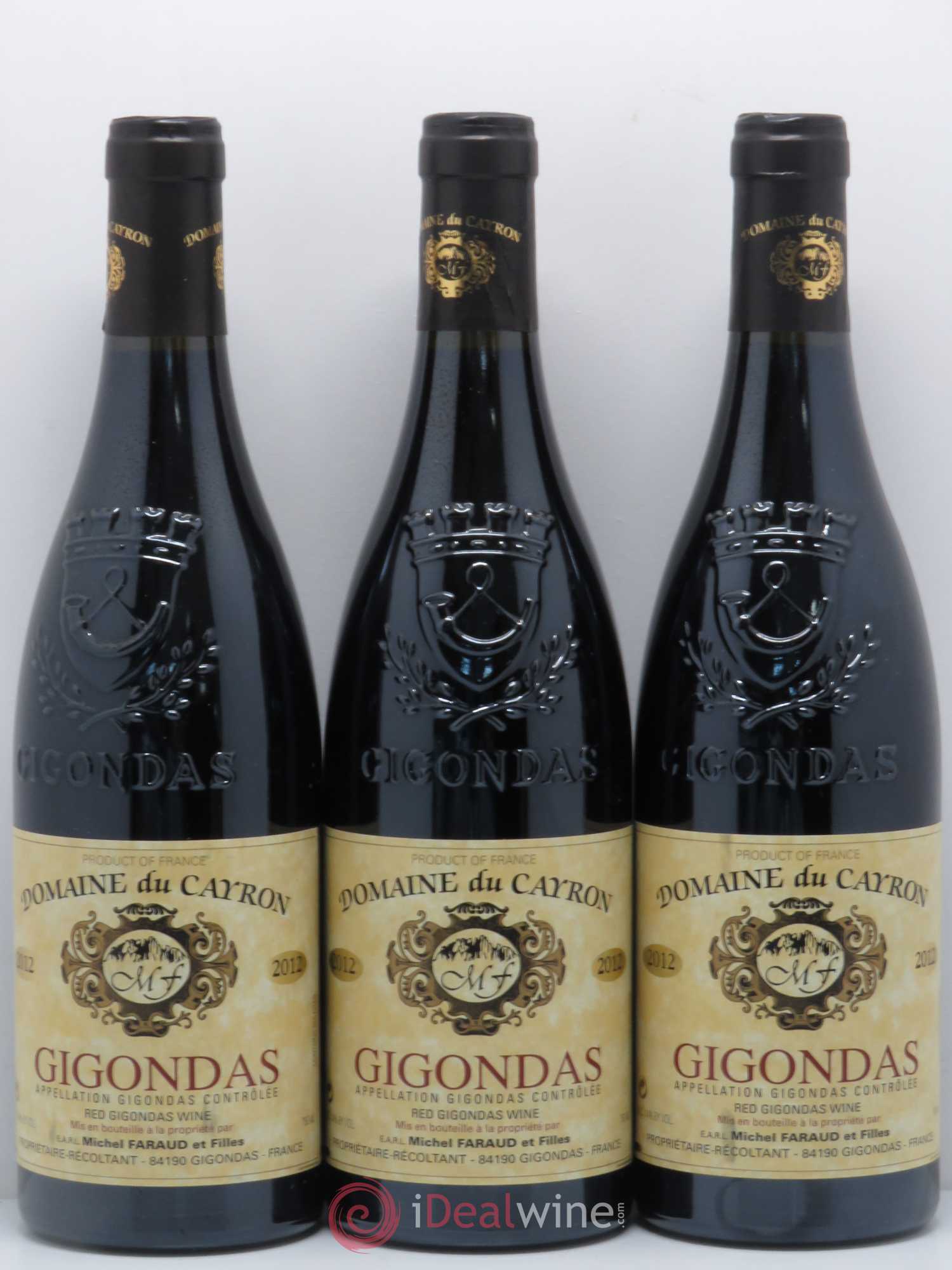 Gigondas Domaine Du Cayron 2012 - Lot de 3 bouteilles - 0