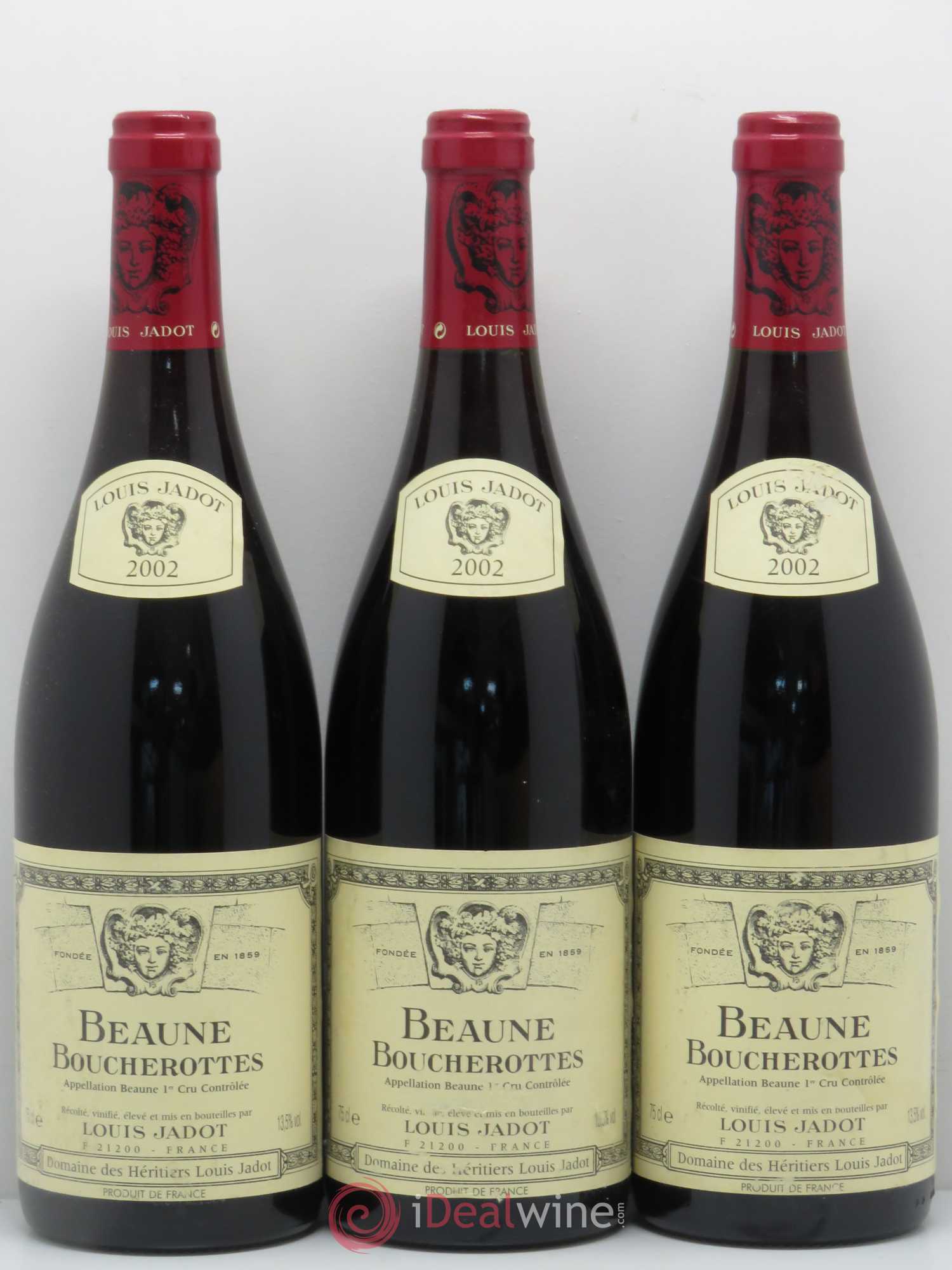 Beaune 1er Cru Jadot Les Boucherottes 2002 - Posten von 3 Flaschen - 0