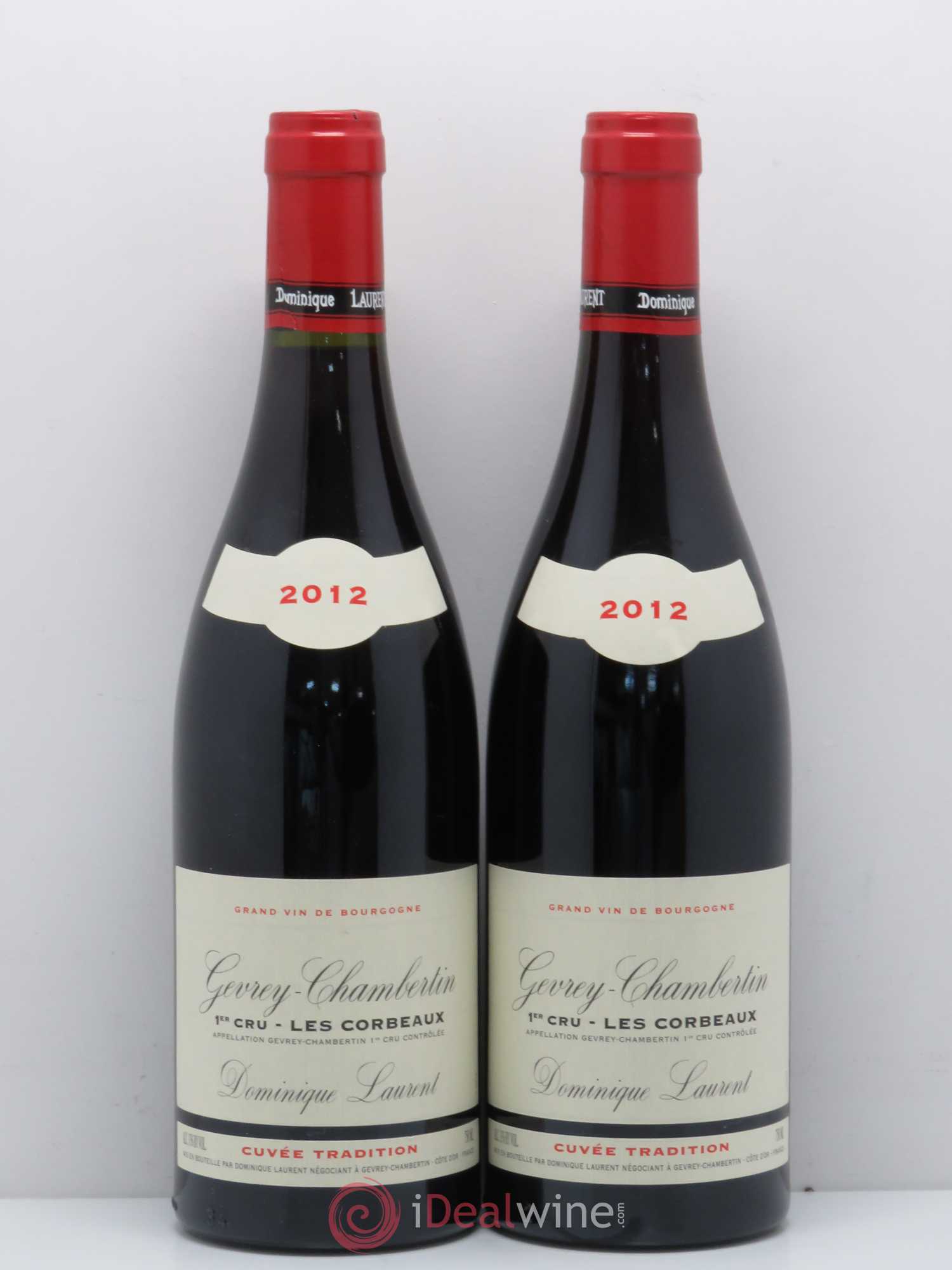 Gevrey-Chambertin 1er Cru Dominique Laurent Corbeaux 2012 - Posten von 2 Flaschen - 0