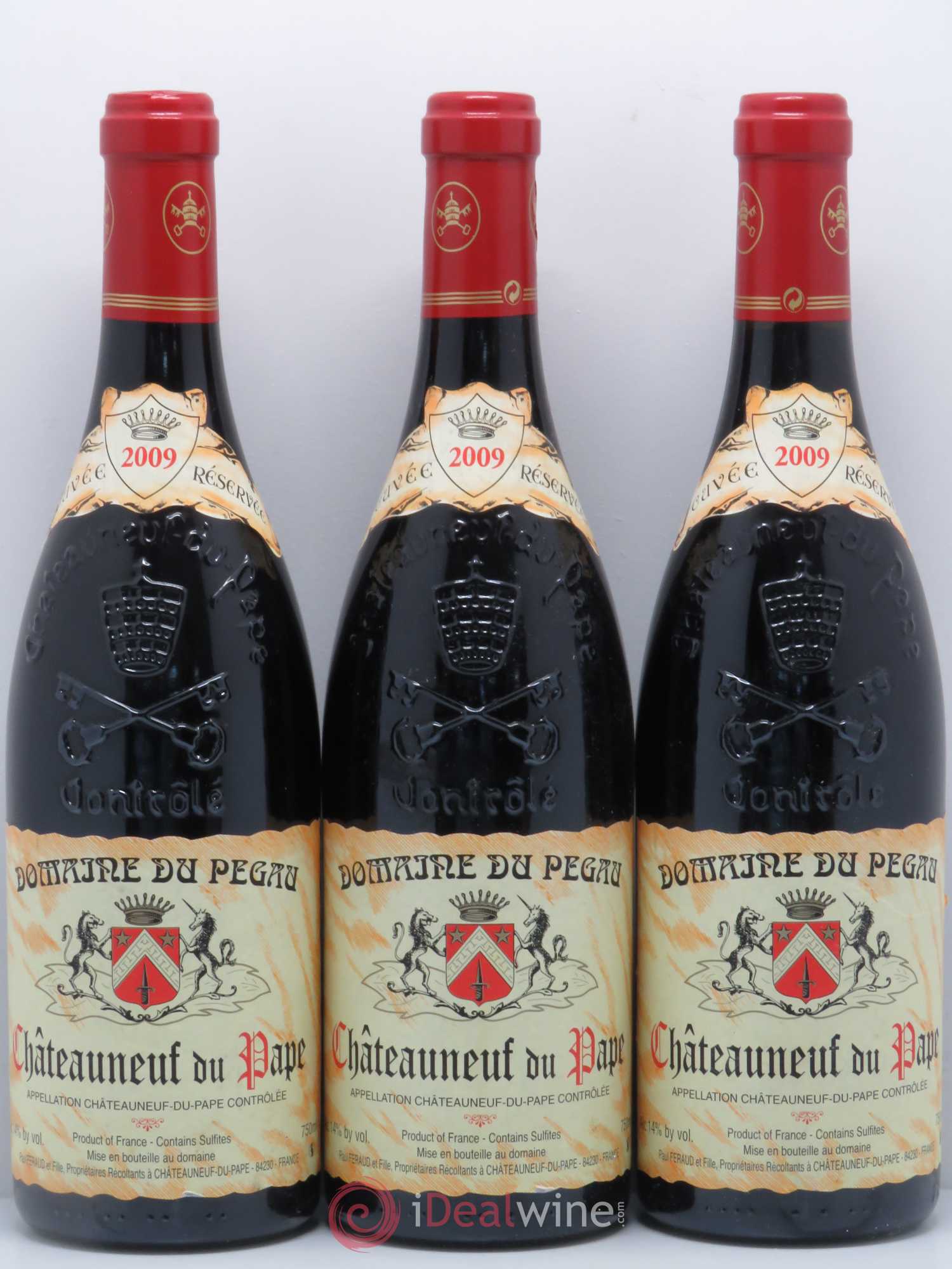 Châteauneuf-du-Pape Domaine du Pégau Cuvée Réservée Paul et Laurence Féraud 2009 - Lot de 3 bouteilles - 0
