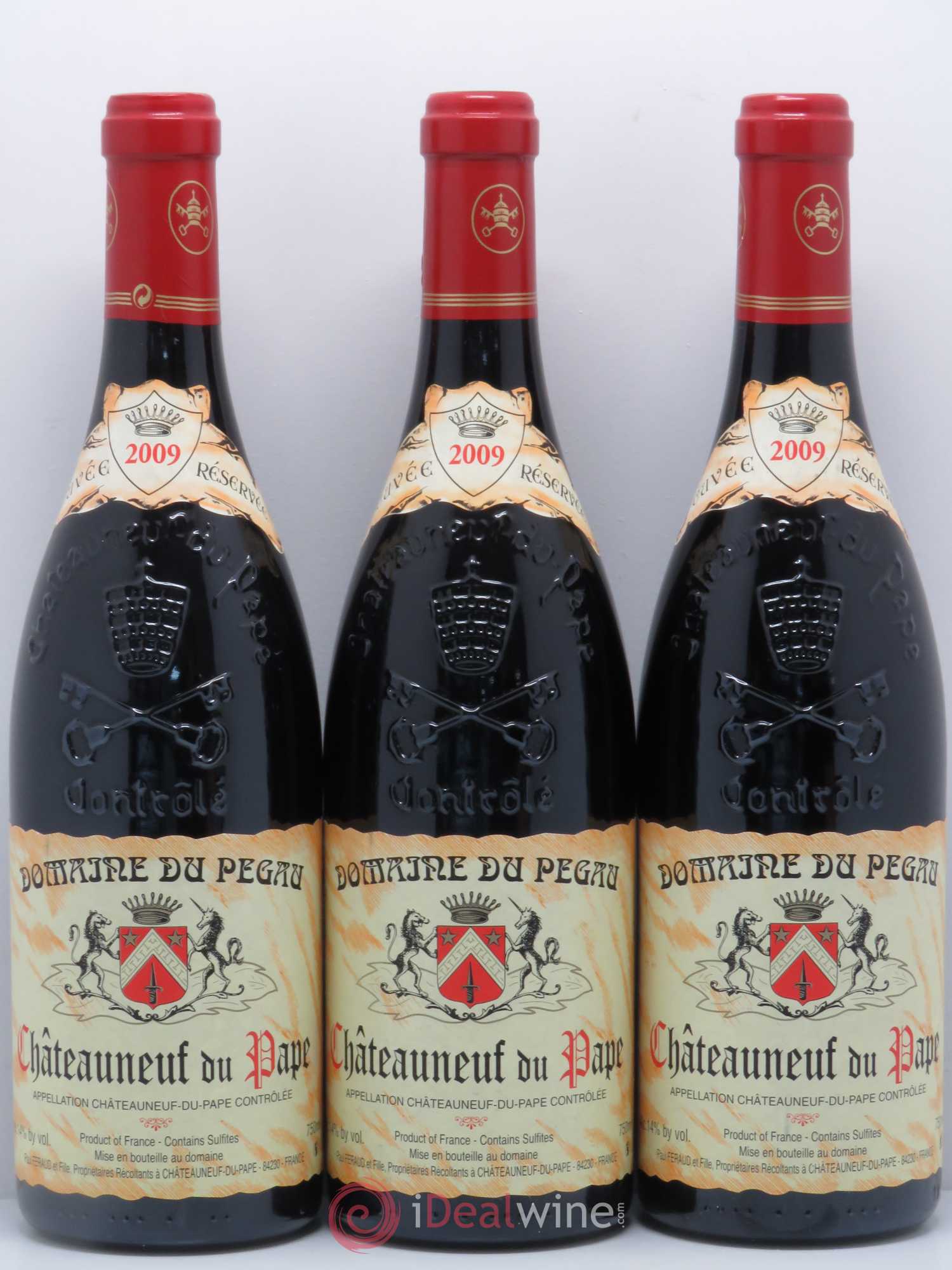 Châteauneuf-du-Pape Domaine du Pégau Cuvée Réservée Paul et Laurence Féraud 2009 - Lot de 3 bouteilles - 0
