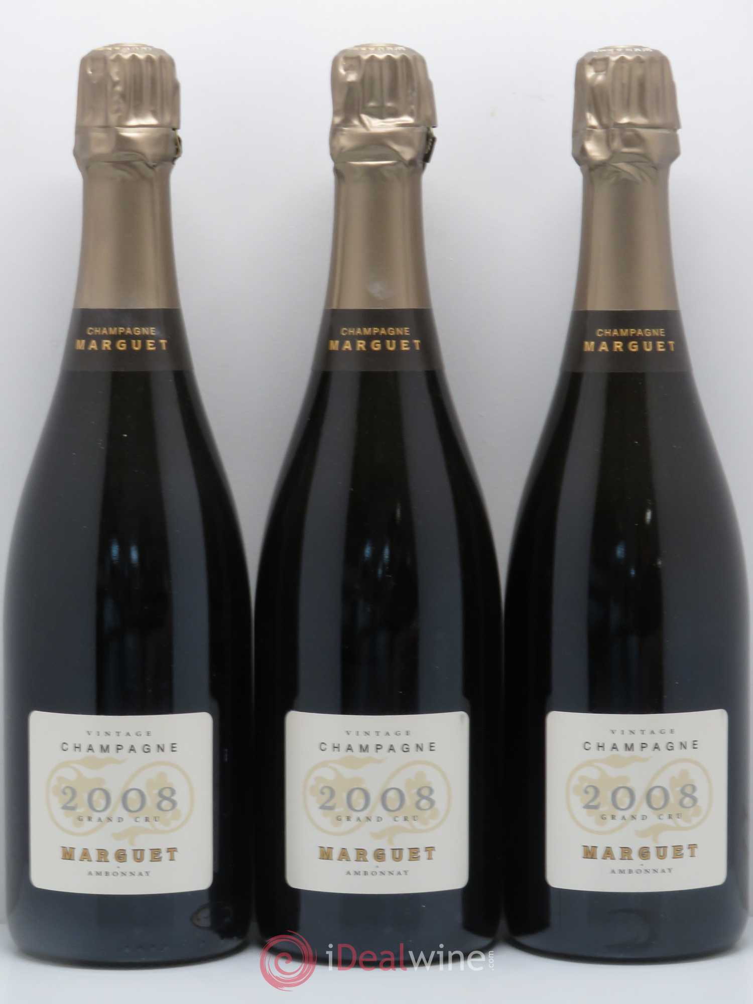 Champagne Marguet Amboniacus Grand Cru 2008 - Posten von 3 Flaschen - 0