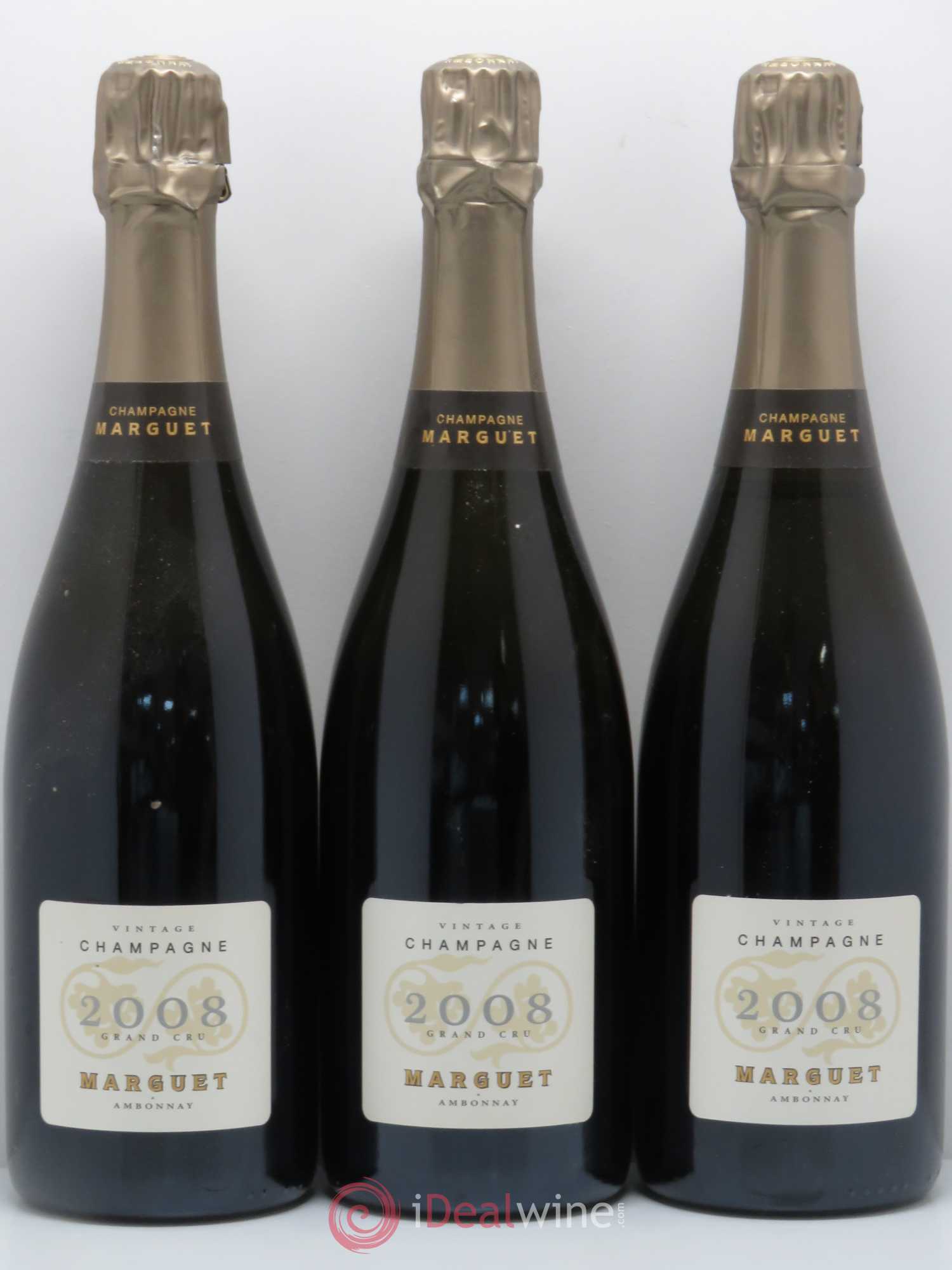 Champagne Marguet Amboniacus Grand Cru 2008 - Posten von 3 Flaschen - 0