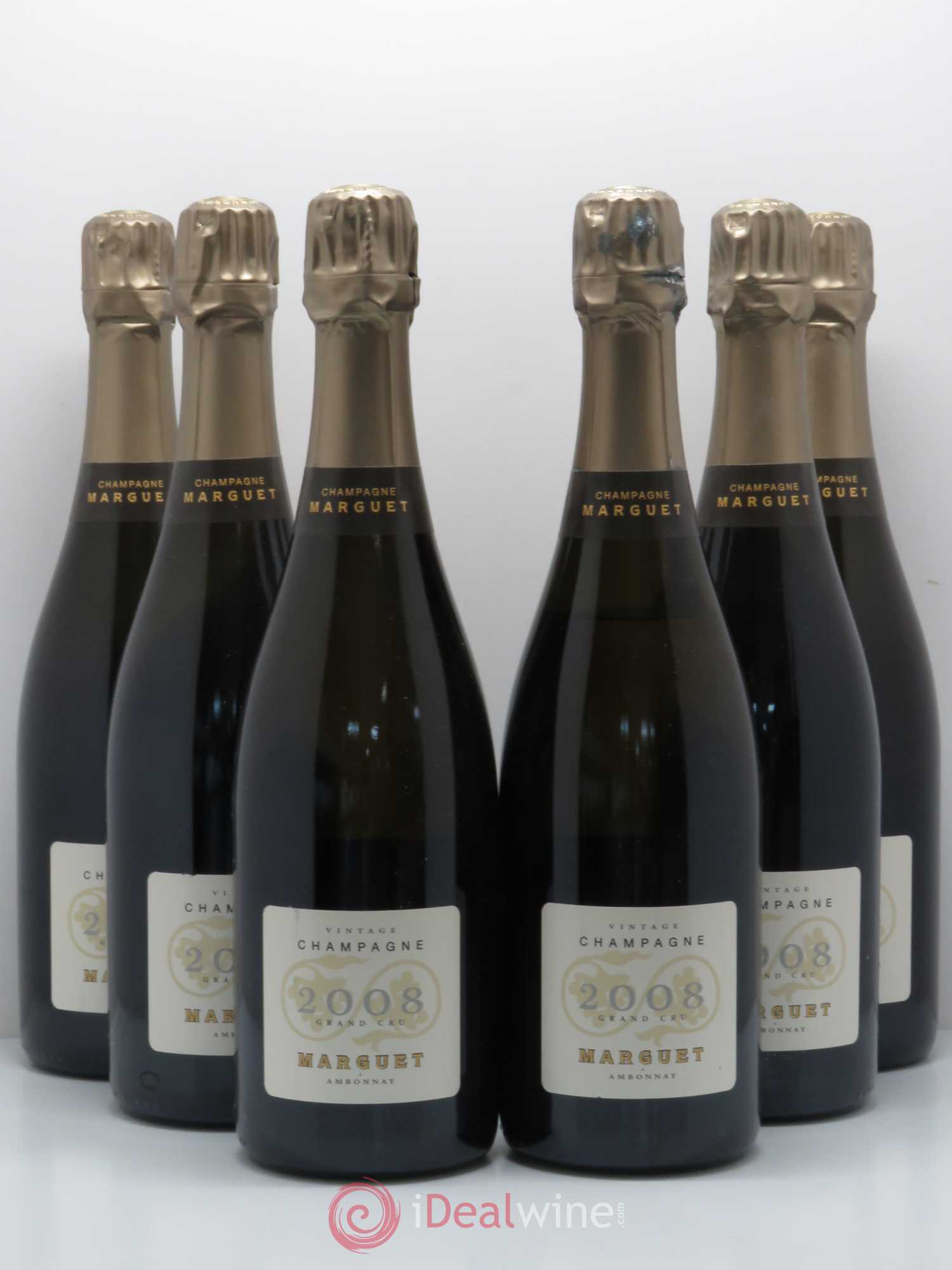 Champagne Marguet Amboniacus Grand Cru 2008 - Posten von 6 Flaschen - 0