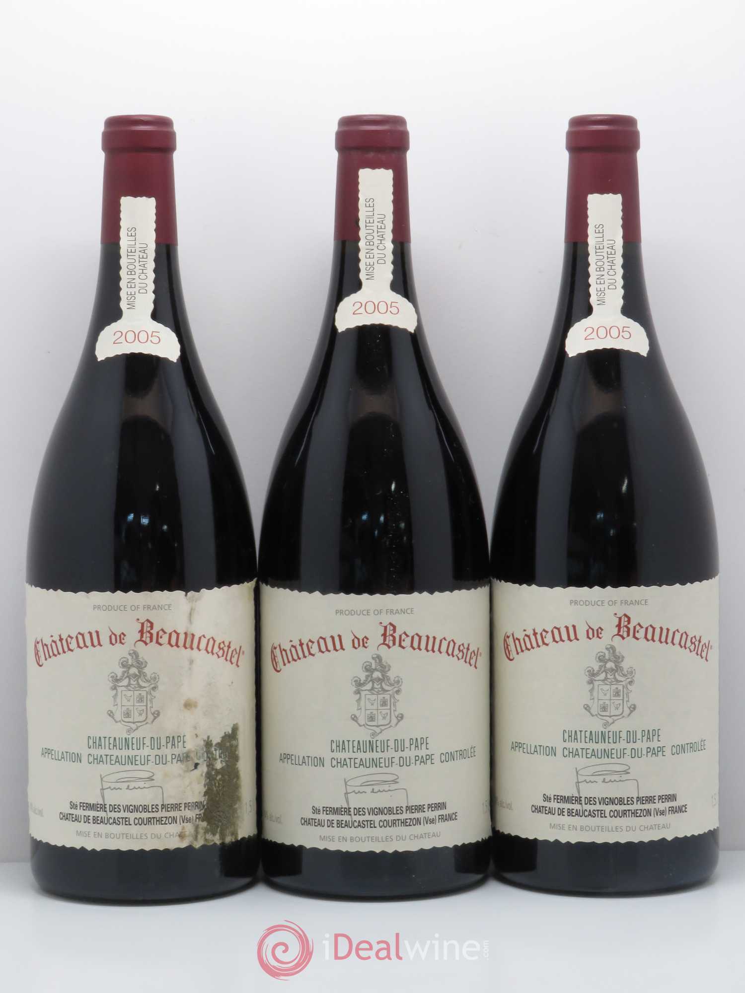 Châteauneuf-du-Pape Château de Beaucastel Famille Perrin 2005 - Lot de 3 magnums - 0