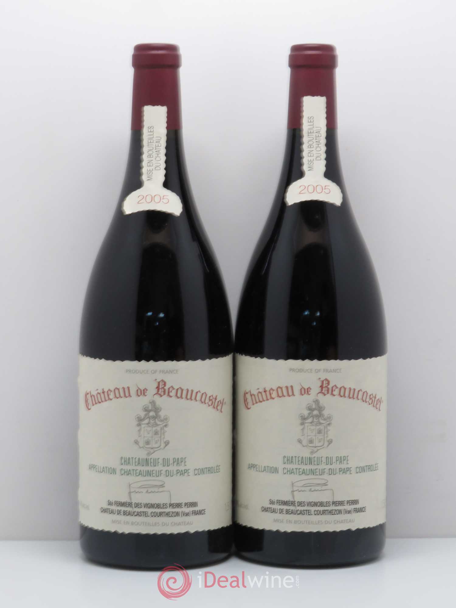Châteauneuf-du-Pape Château de Beaucastel Famille Perrin 2005 - Lot de 2 magnums - 0