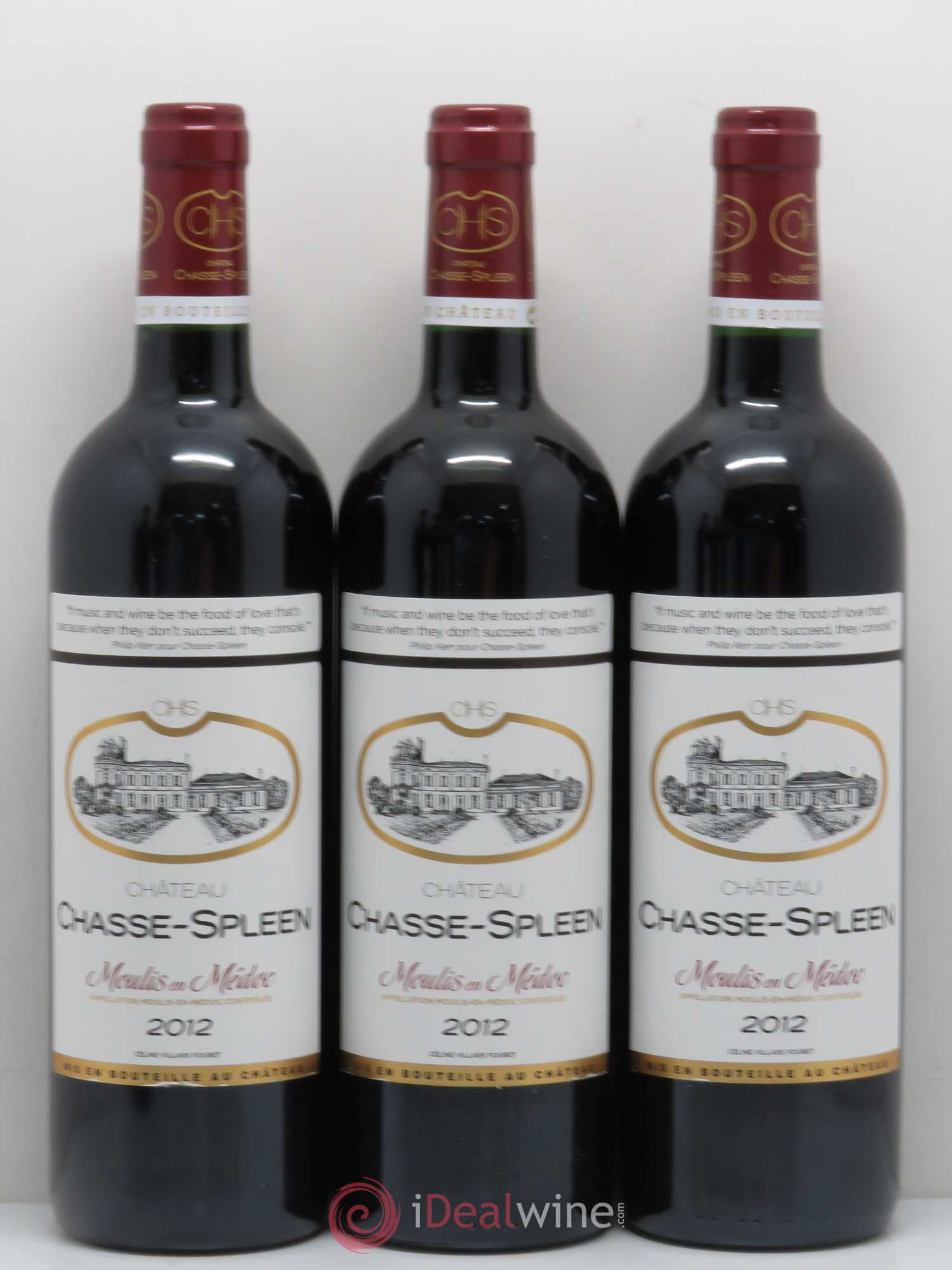 Château Chasse Spleen 2012 - Lot de 6 bouteilles - 1