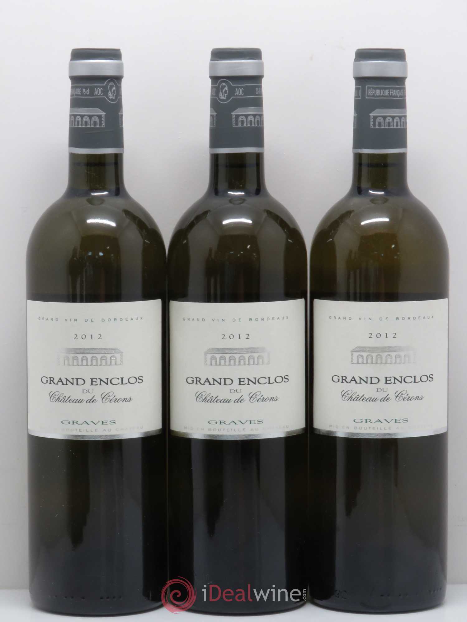 Bordeaux Cérons Grand Enclos 2012 - Posten von 6 Flaschen - 1