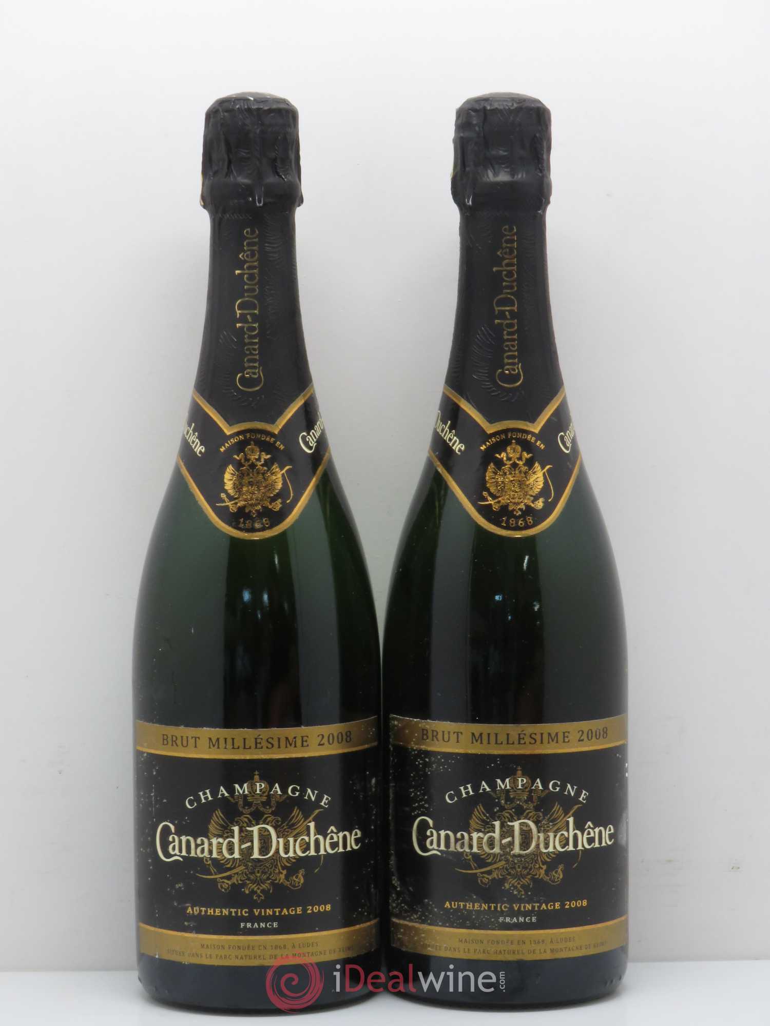 Champagne Canard Duchêne 2008 - Lot de 2 bouteilles - 0