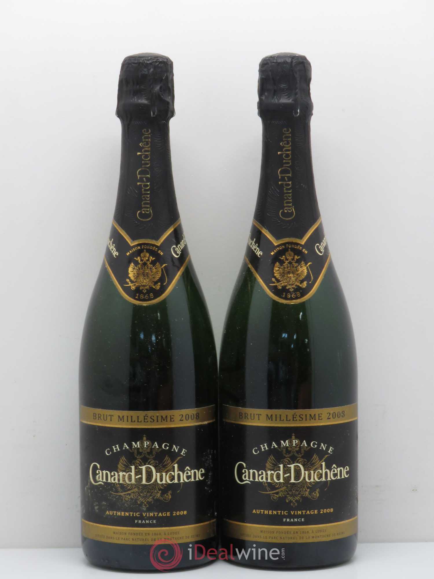 Champagne Canard Duchêne 2008 - Lot de 2 bouteilles - 0