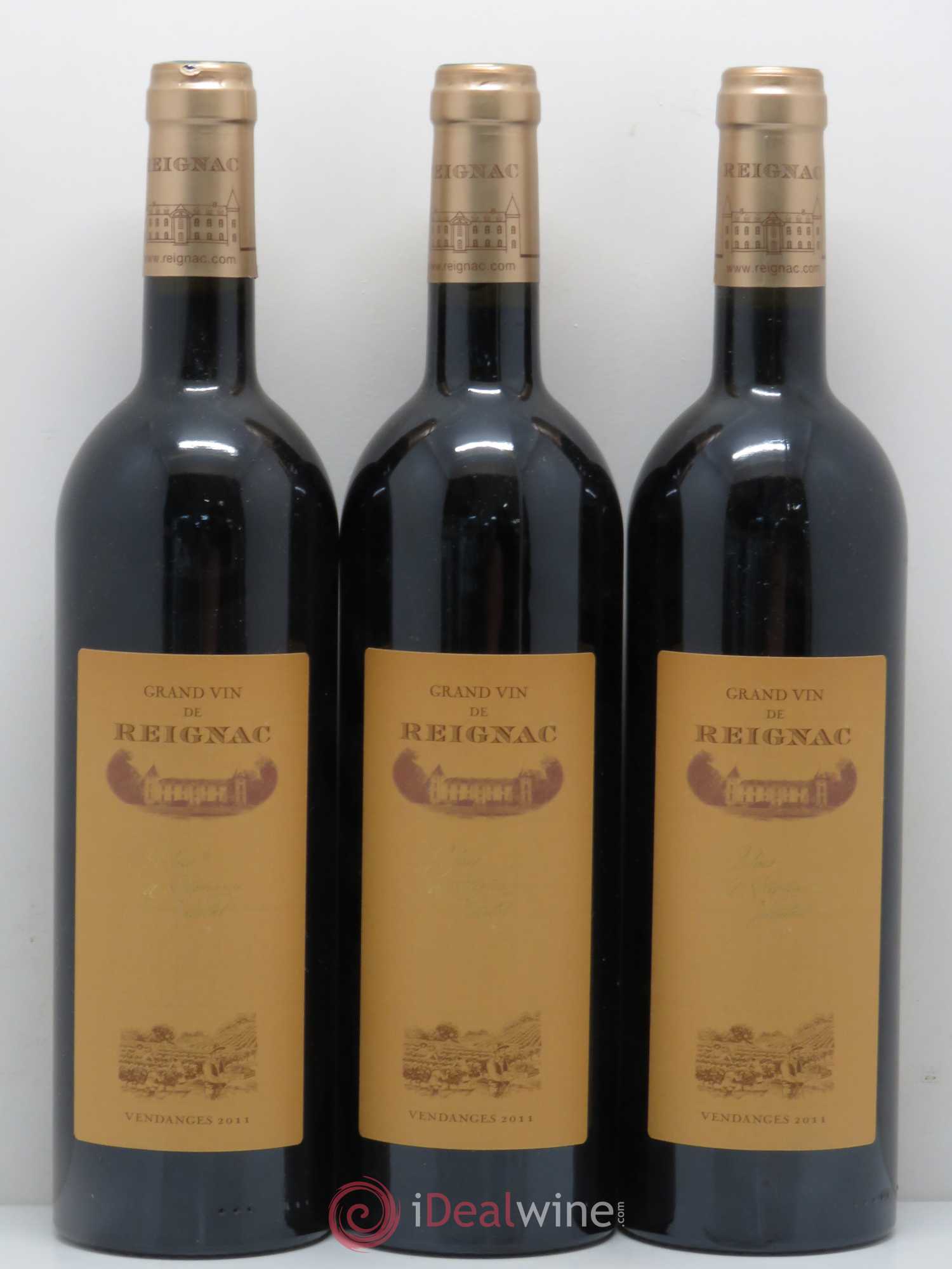 Grand vin de Reignac 2011 - Lot de 3 bouteilles - 0