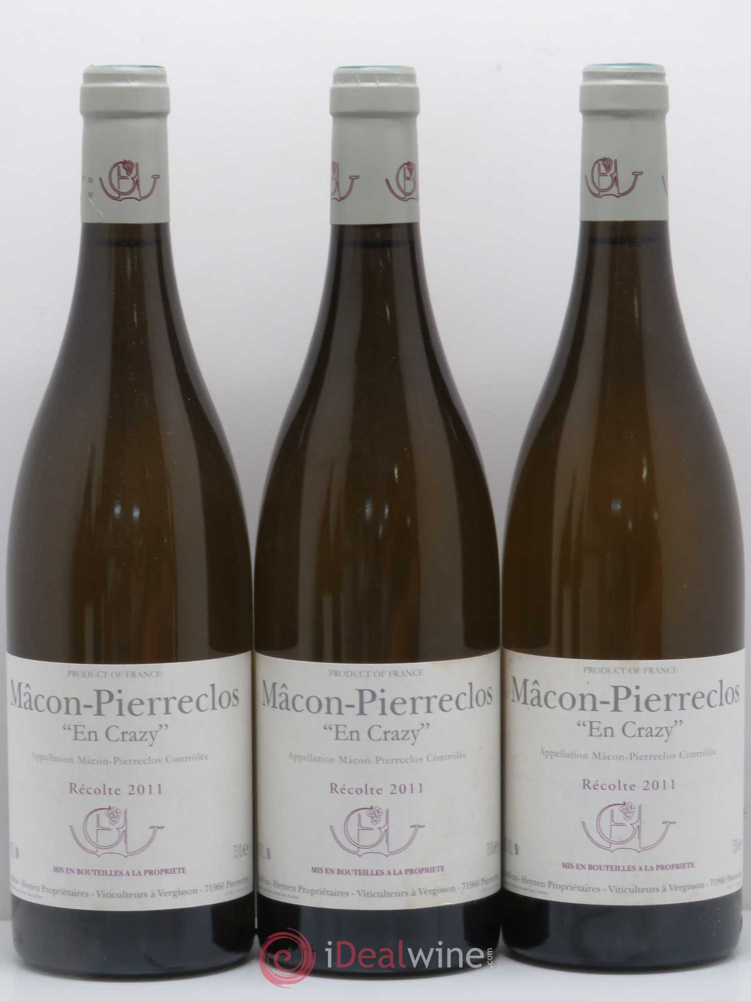 Mâcon Pierreclos En Crazy Guffens-Heynen 2011 - Lot de 5 bouteilles - 1