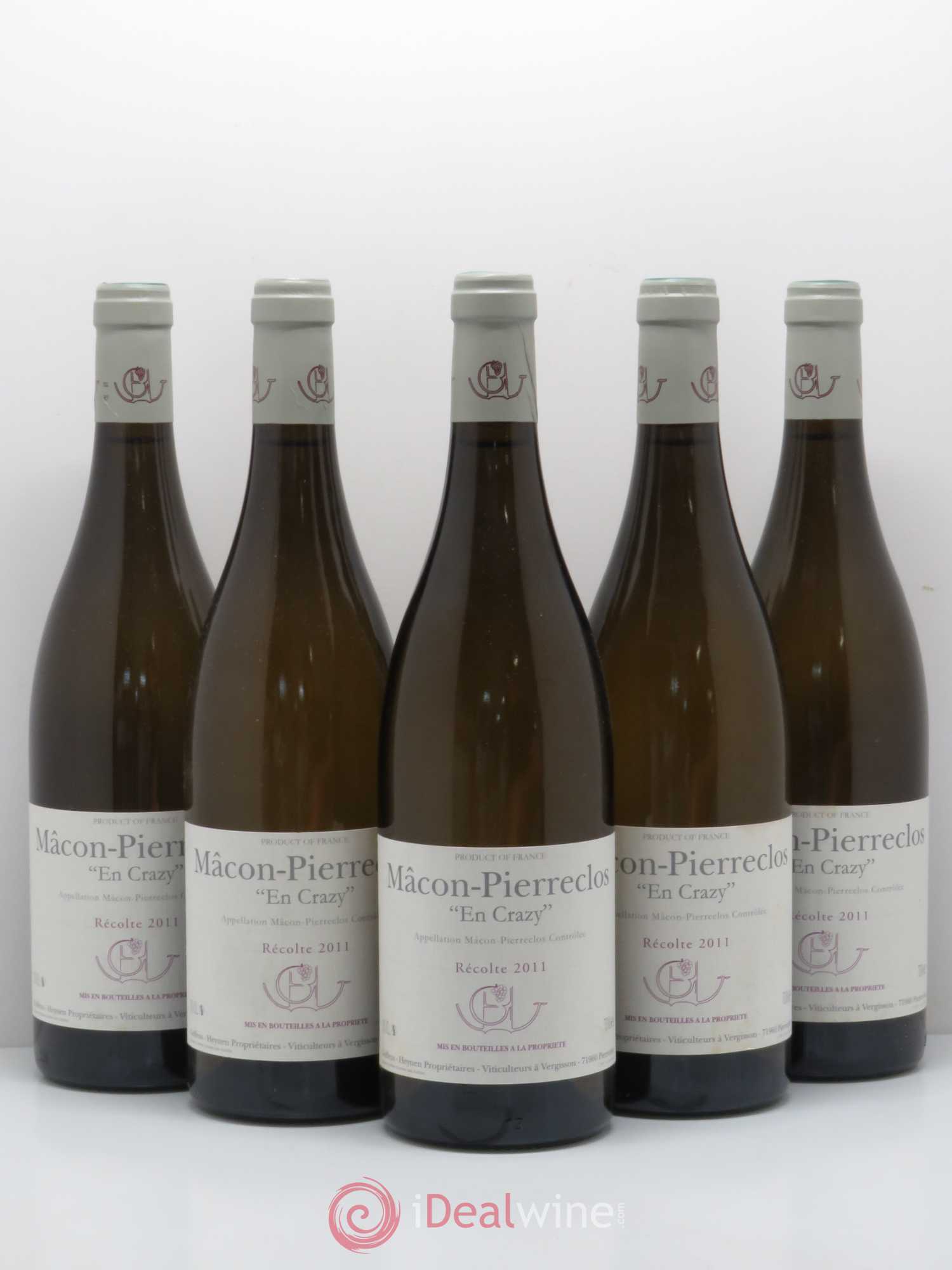 Mâcon Pierreclos En Crazy Guffens-Heynen 2011 - Lot de 5 bouteilles - 0